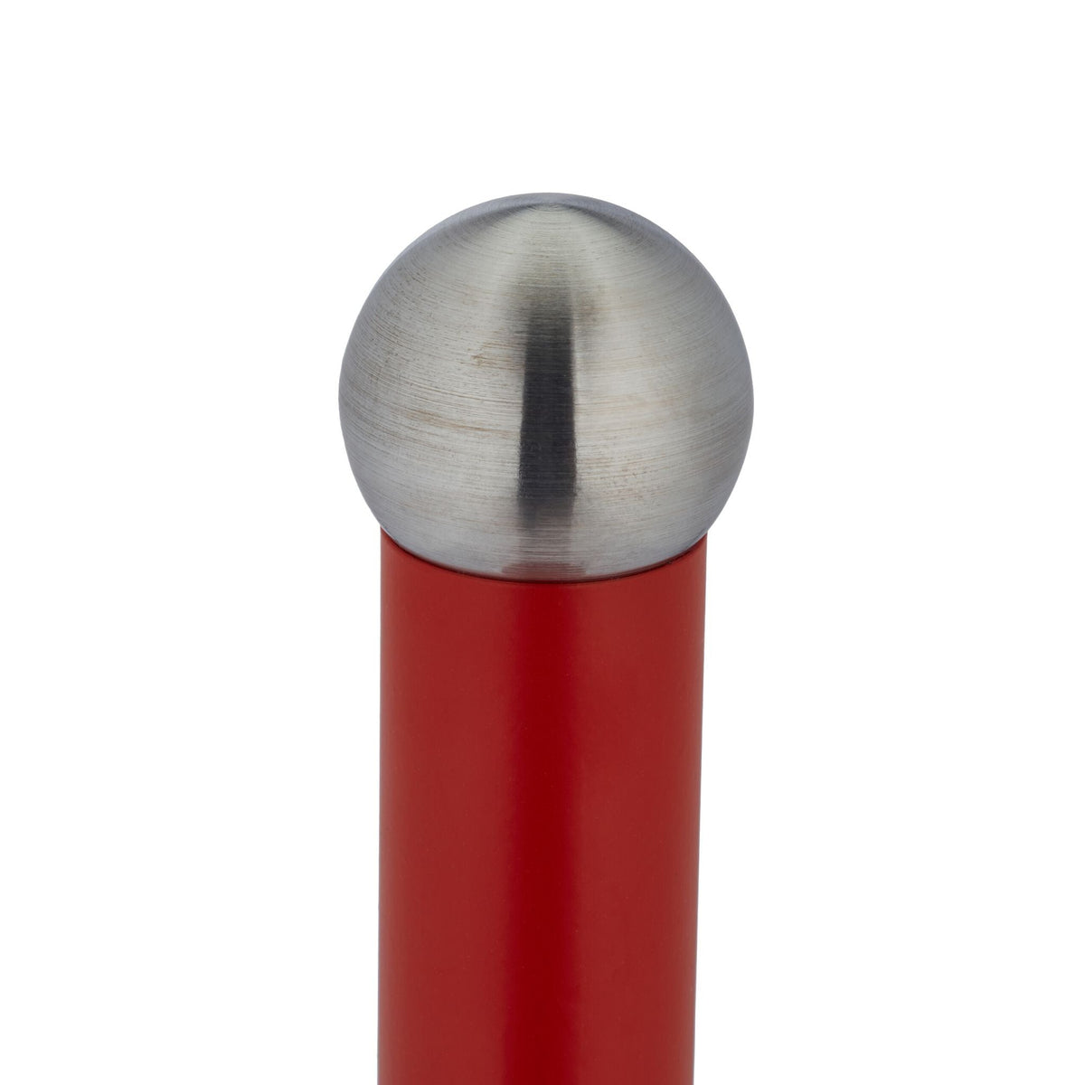 Küchenrollenhalter mit Abrollstop Rot-Silber von Relaxdays