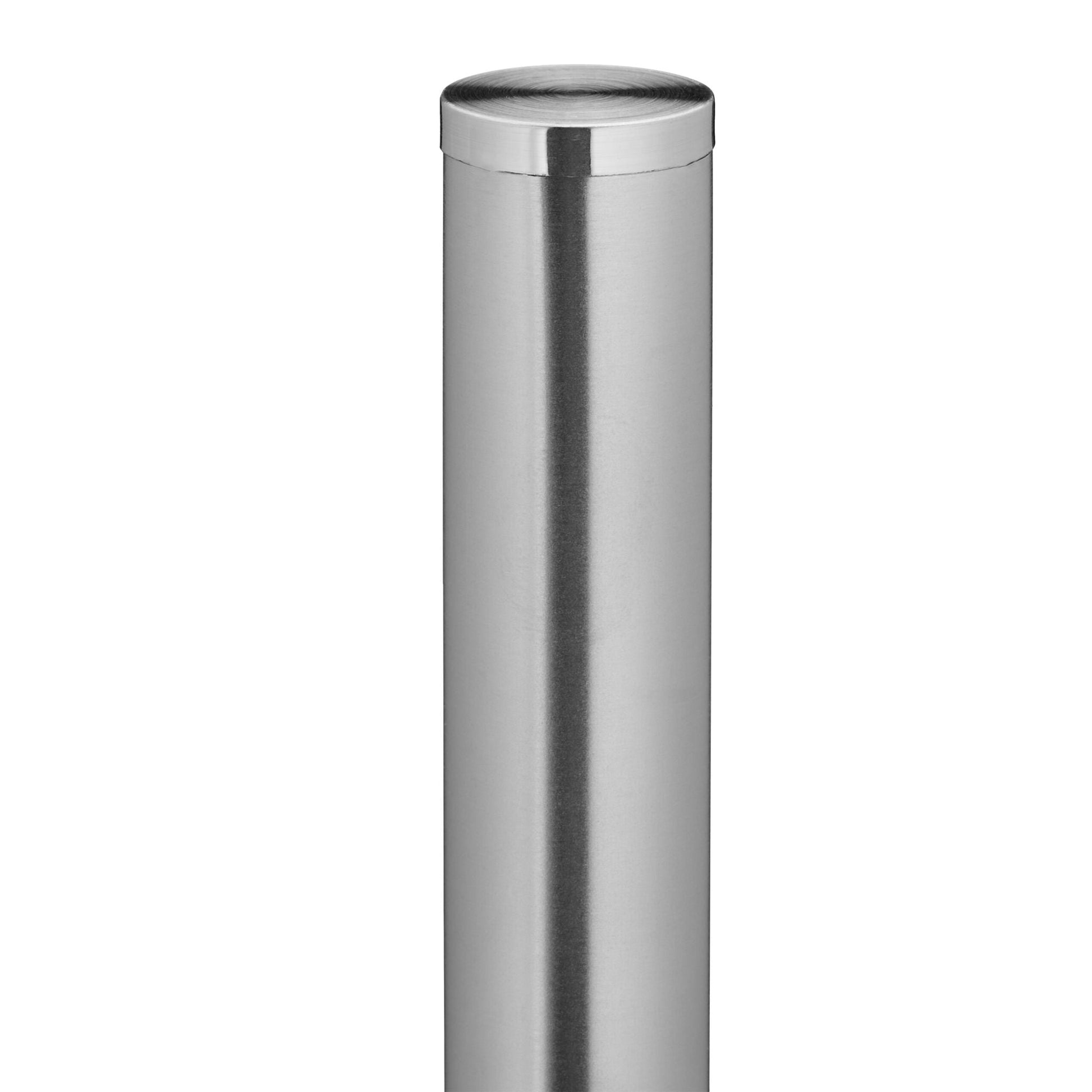 Runder Küchenrollenhalter mit Abrollstop Hellbraun-Silber von Relaxdays