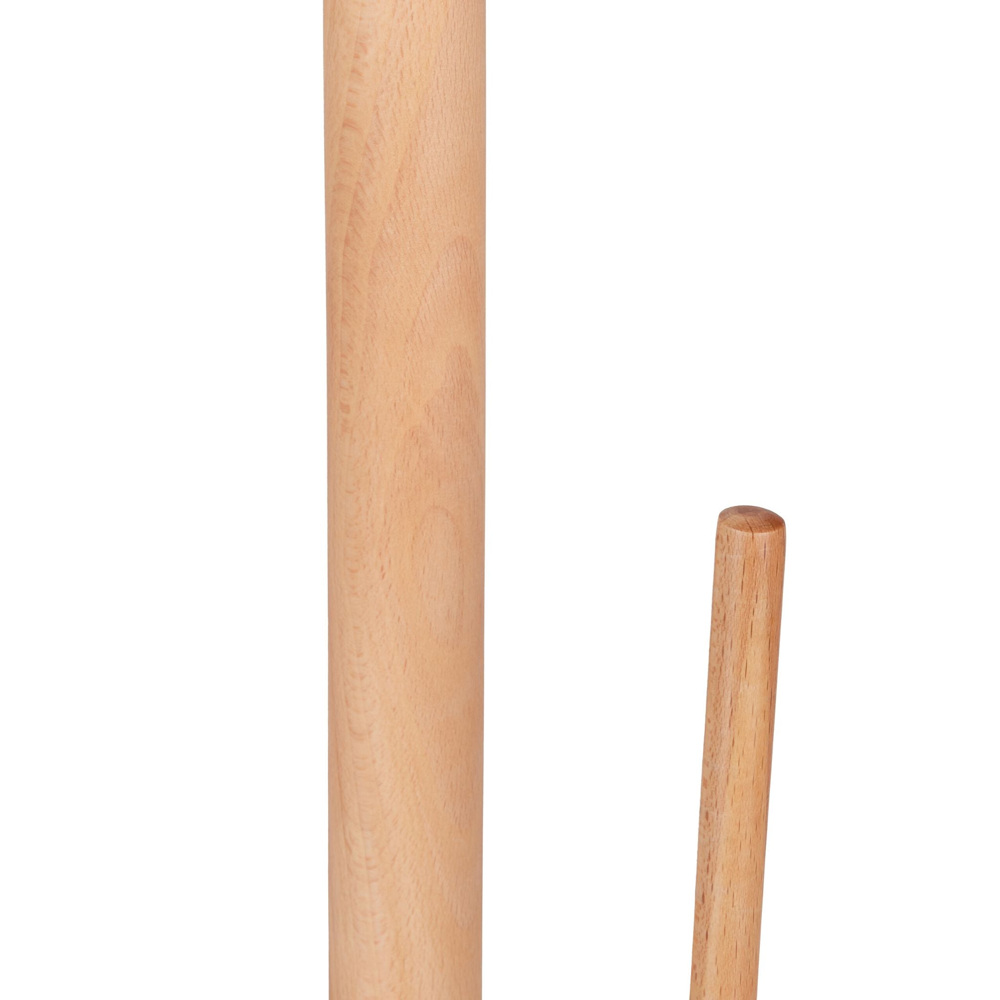 Eckiger Küchenrollenhalter Holz Braun-Hellbraun von Relaxdays