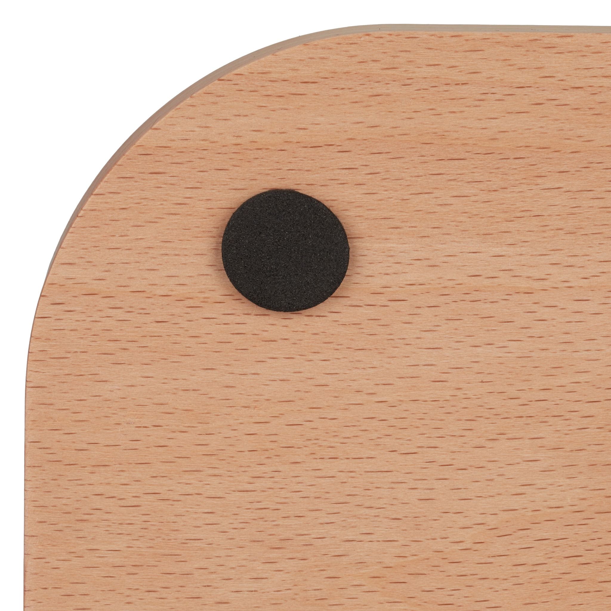 Eckiger Küchenrollenhalter Holz Braun-Hellbraun von Relaxdays