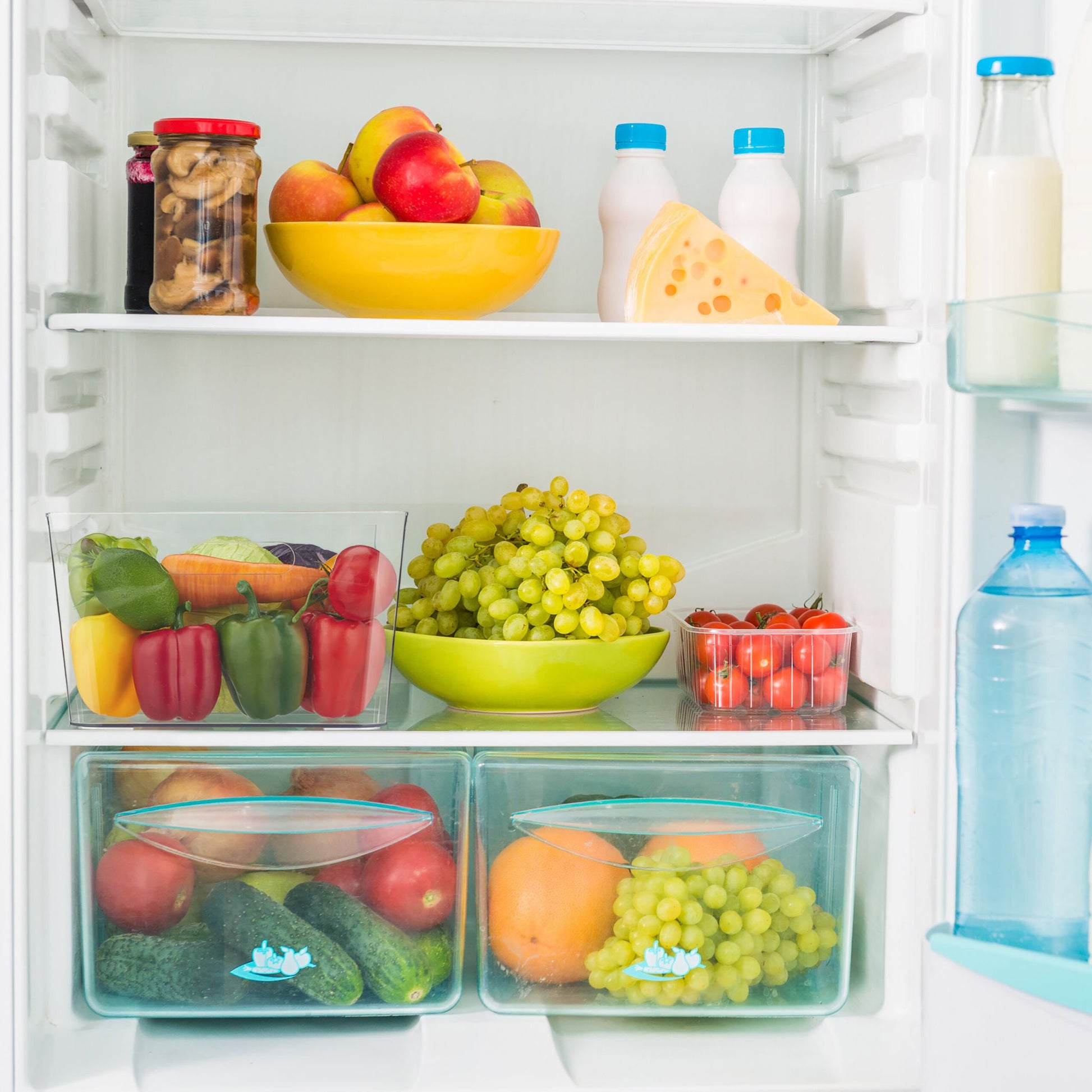 Grosser Kühlschrank Organizer Transparent von Relaxdays