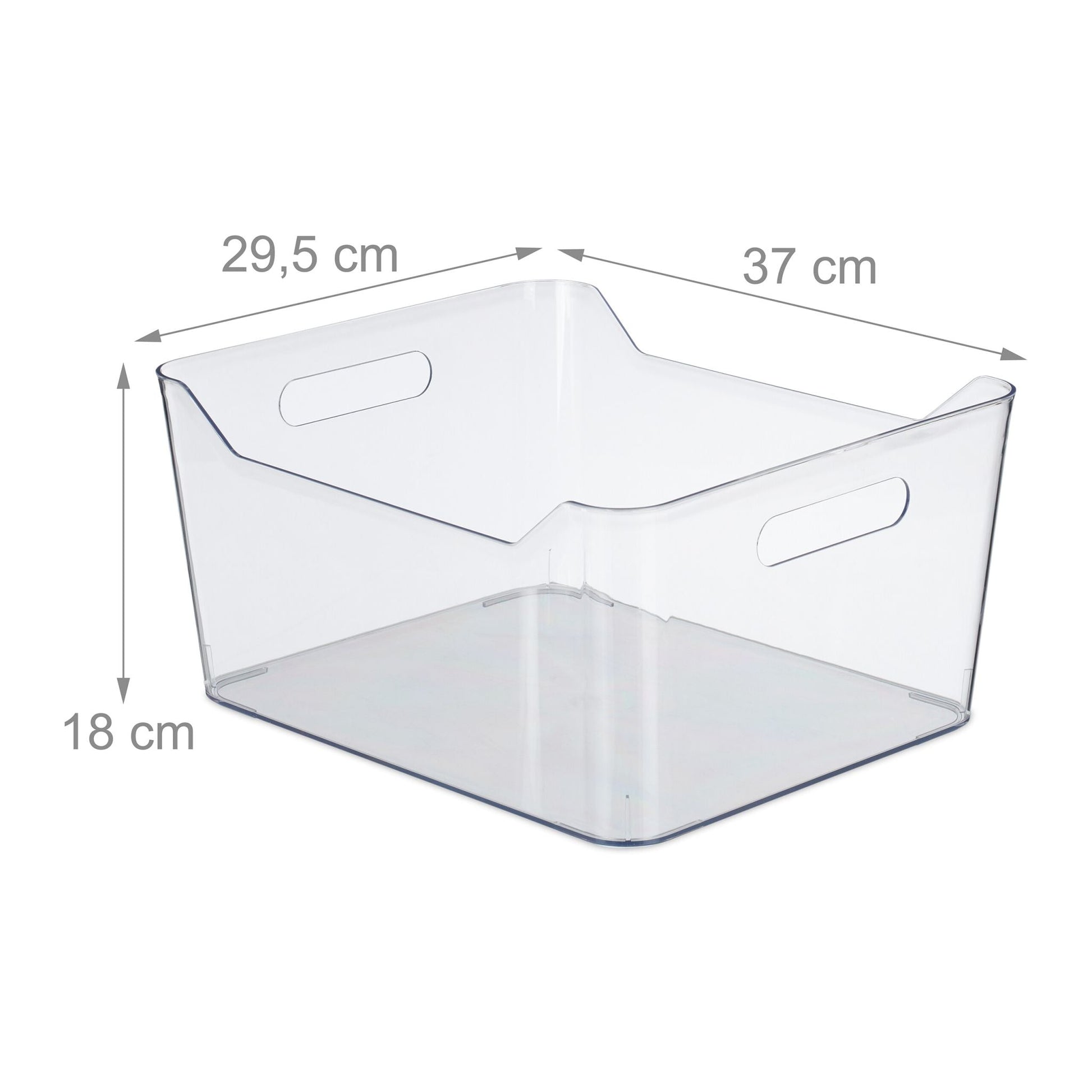 Grosser Kühlschrank Organizer Transparent von Relaxdays