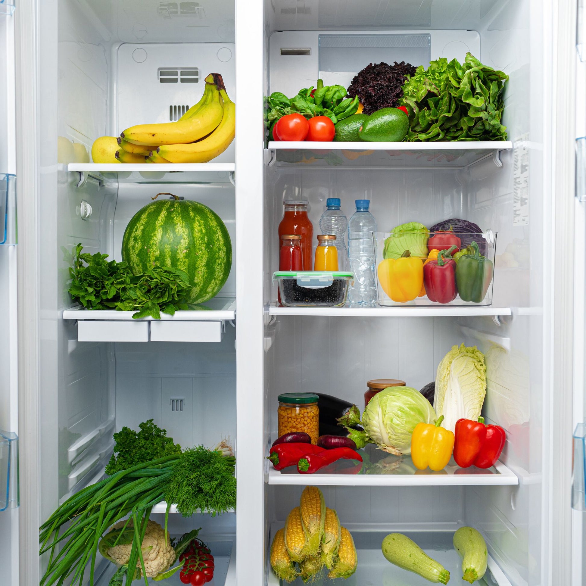 Grosser Kühlschrank Organizer Transparent von Relaxdays