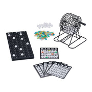 Bingo-Spiel Set für Kinder & Erwachsene Weiss-Schwarz von Relaxdays