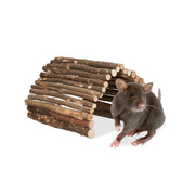 Nagerbrücke Holz 40 x 65cm Braun von Relaxdays