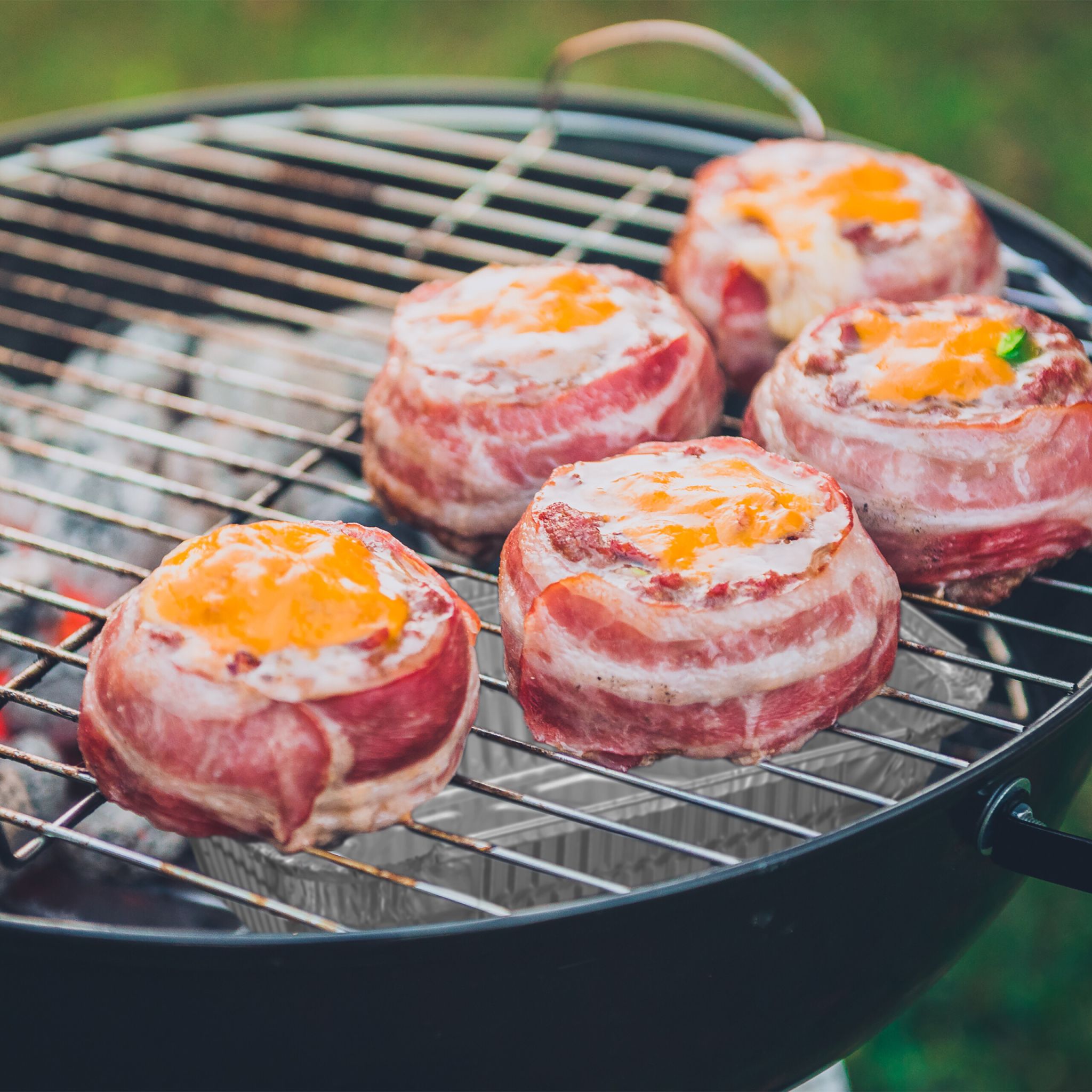 Aluschalen Grill 50er-Set Silber von Relaxdays