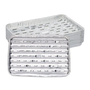 Grillschale Alu 25er-Set Silber von Relaxdays