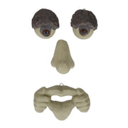 Baumgesicht mit rausgestreckter Zunge Anthrazit-Beige-Braun von Relaxdays