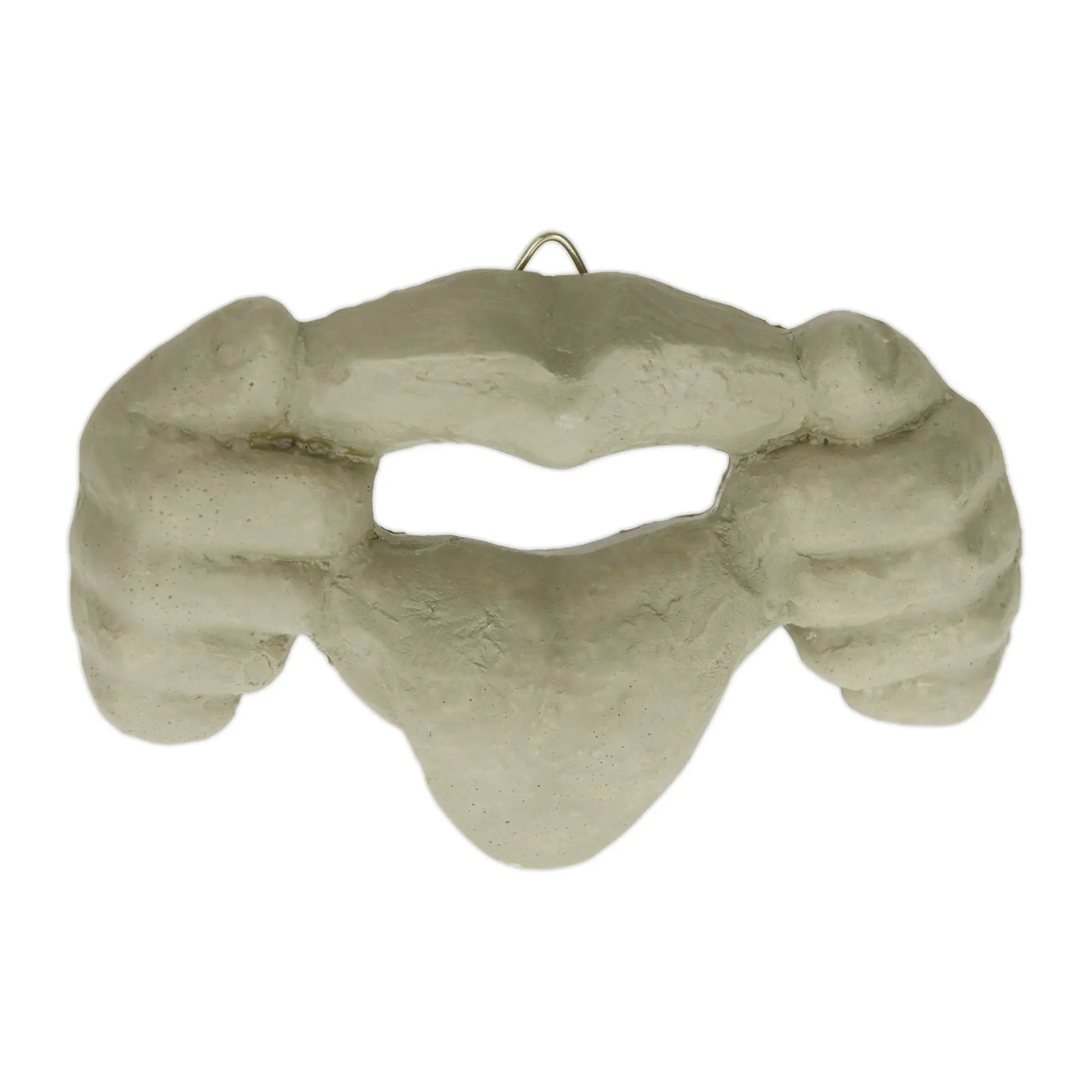 Baumgesicht mit rausgestreckter Zunge Anthrazit-Beige-Braun von Relaxdays
