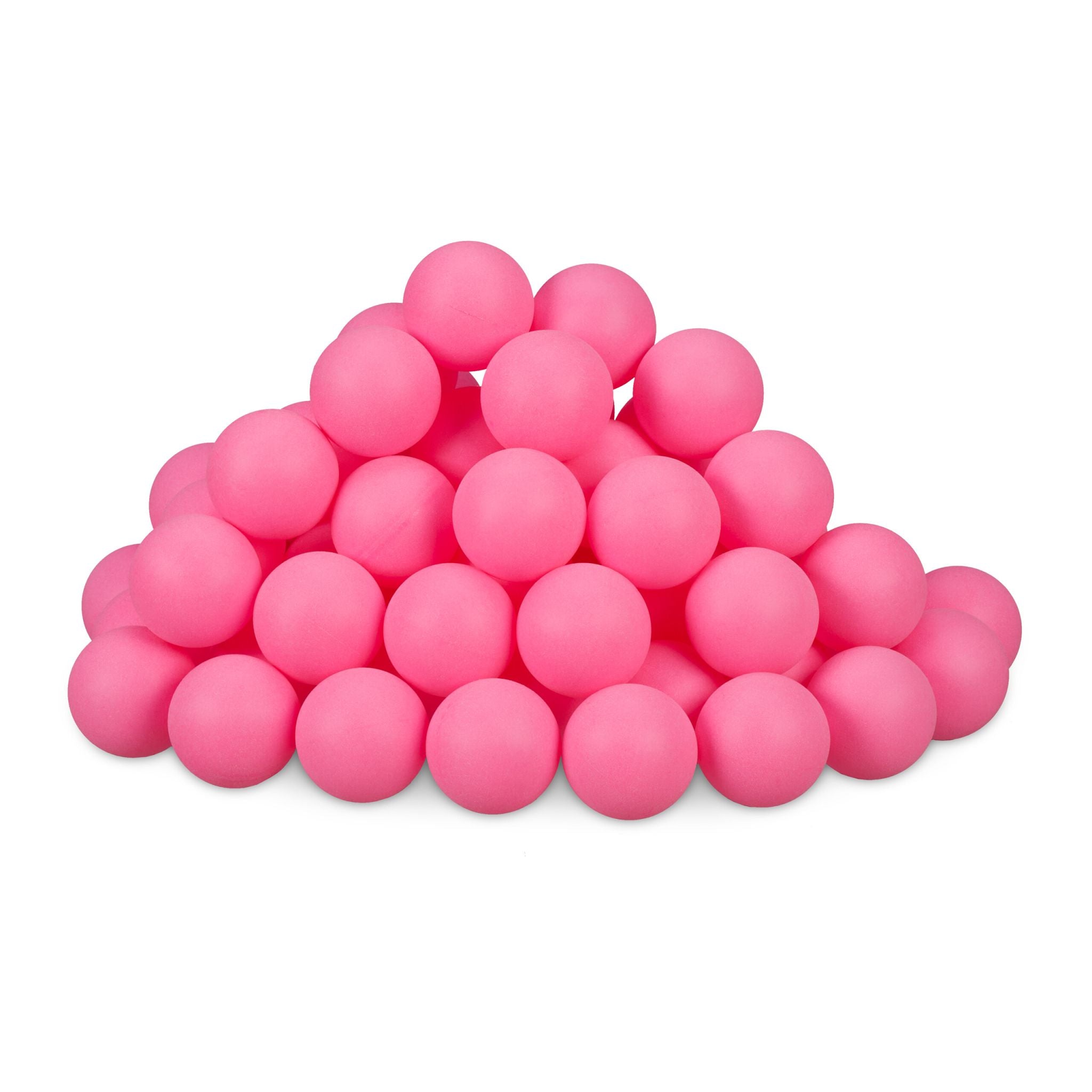 Beer Pong Bälle 100er-Set Pink von Relaxdays