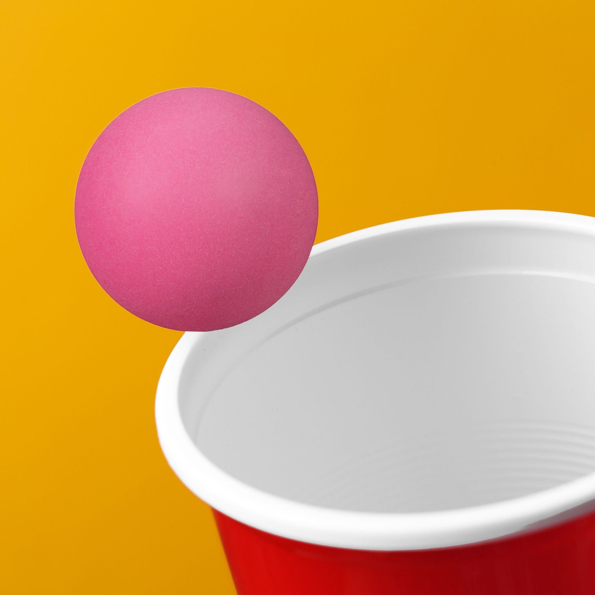 Beer Pong Bälle 100er-Set Pink von Relaxdays