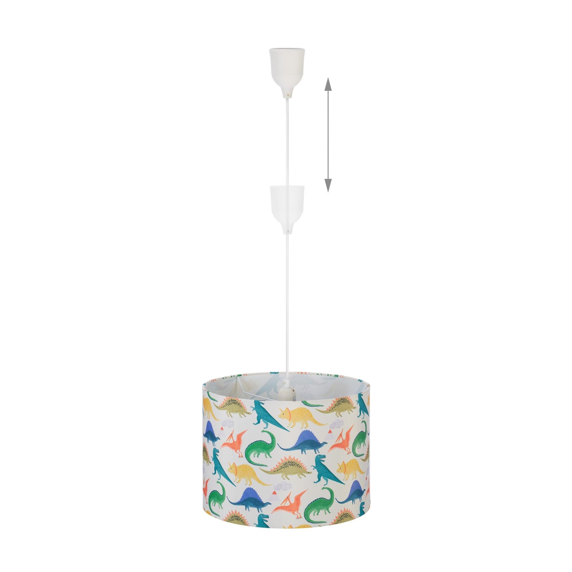 Dino Hängelampe Kinderzimmer Creme-Gelb-Grün von Relaxdays