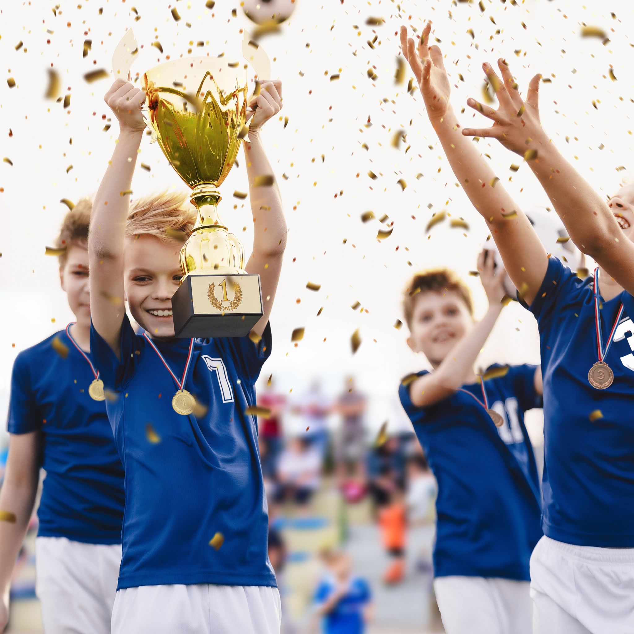 Medaillen für Kinder 3er-Set Gold-Kupfer-Silber von Relaxdays