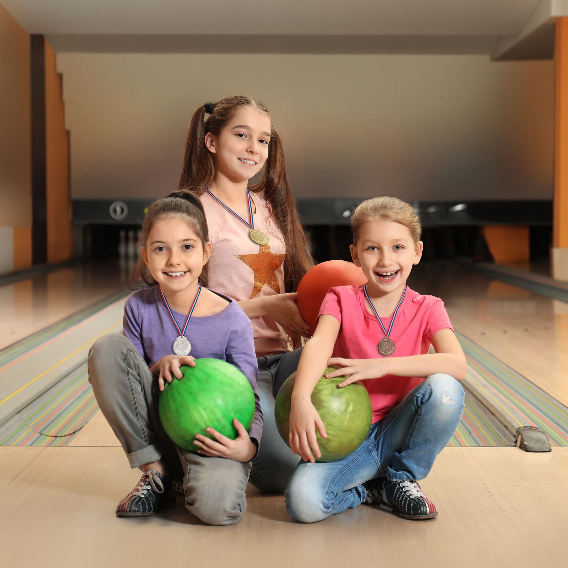 Medaillen für Kinder 3er-Set Gold-Kupfer-Silber von Relaxdays