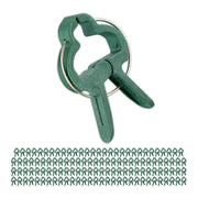 Kleine Pflanzenclips 120er-Set Dunkelgrün von Relaxdays