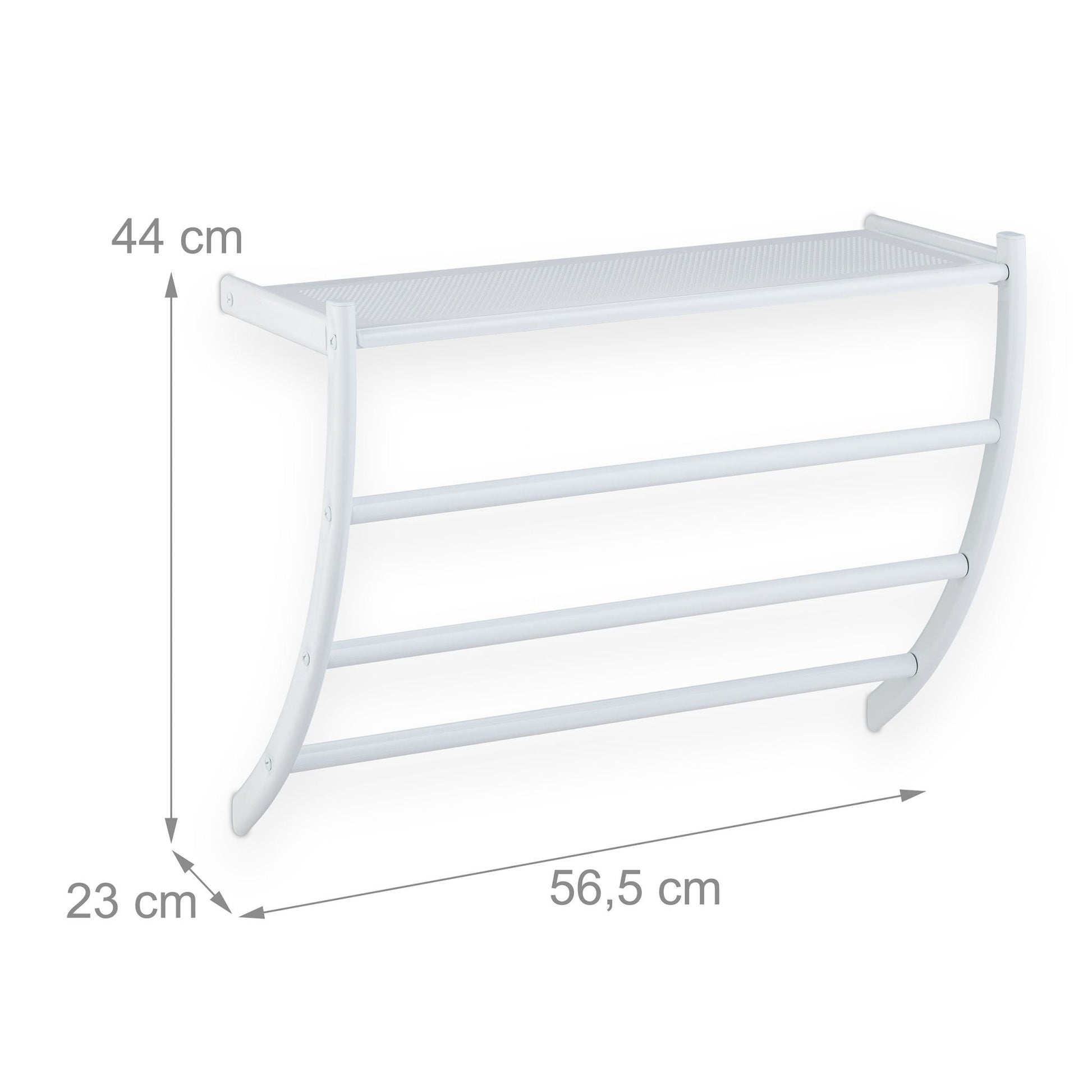 Handtuchhalter für die Wand Weiss von Relaxdays