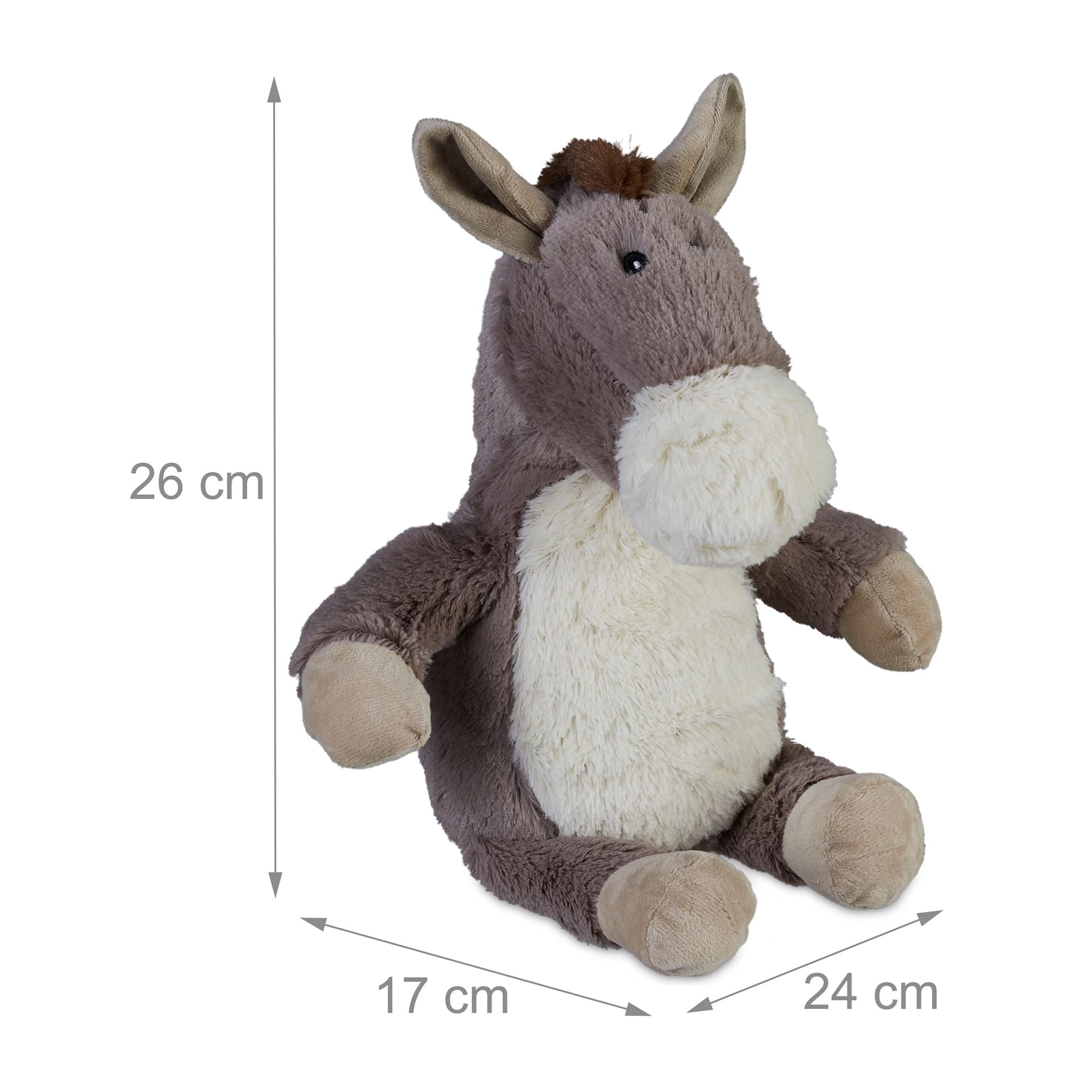 Türstopper Esel Beige-Creme-Grau von Relaxdays
