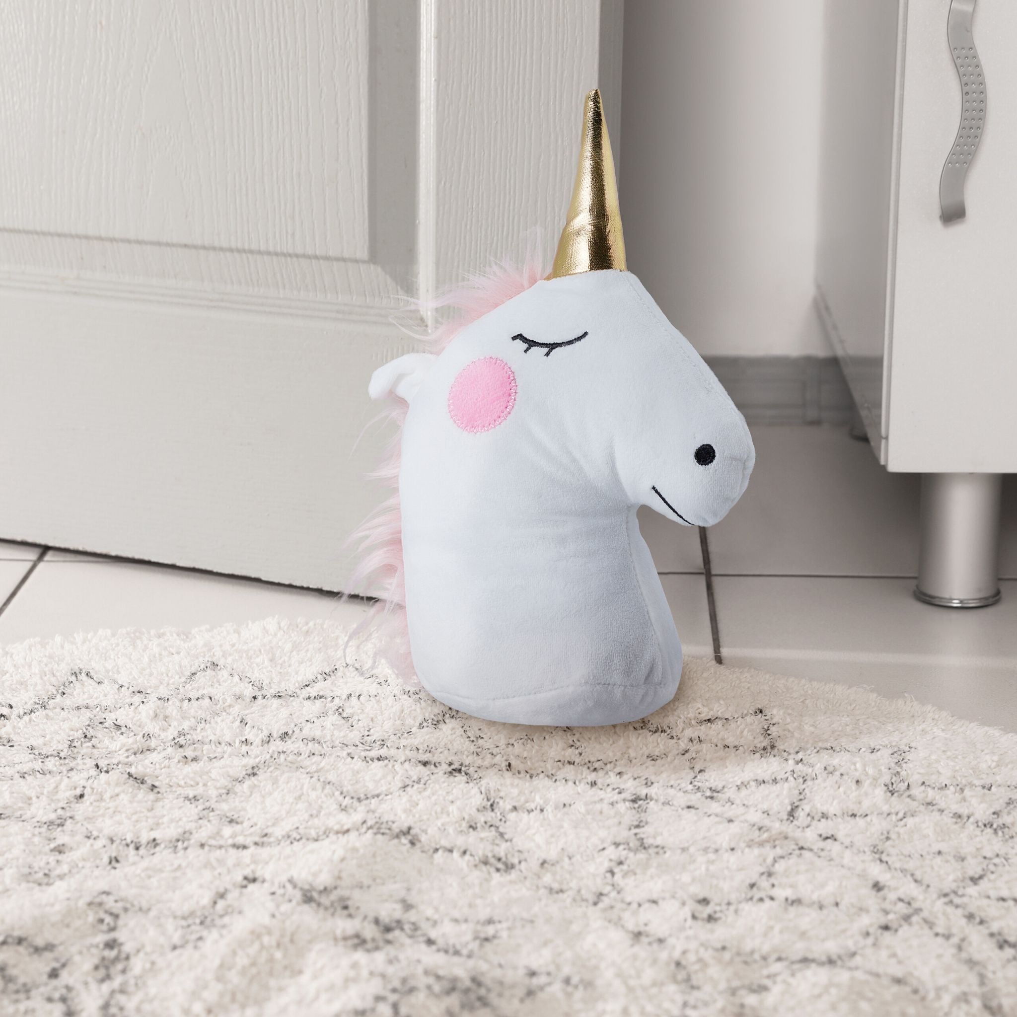 Türstopper Einhorn Weiss-Gold-Rosa von Relaxdays