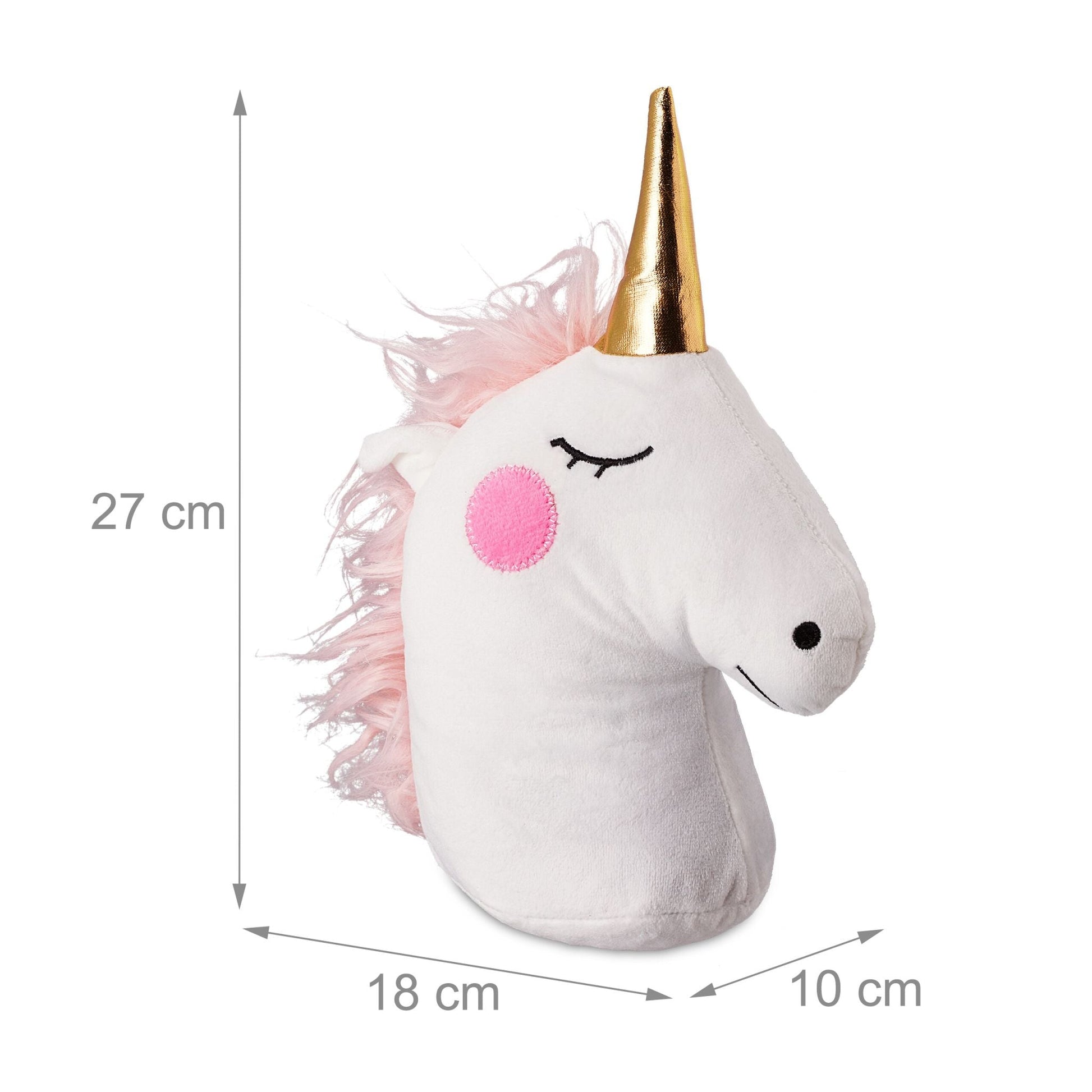 Türstopper Einhorn Weiss-Gold-Rosa von Relaxdays