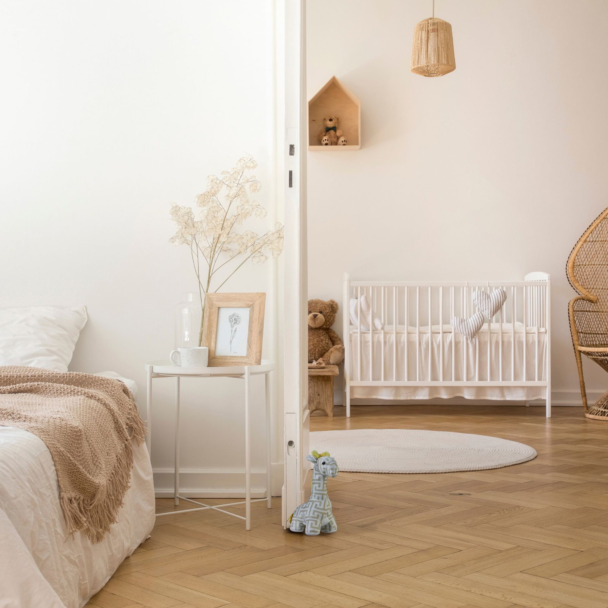 Türstopper Giraffe Beige-Weiss-Gelb von Relaxdays
