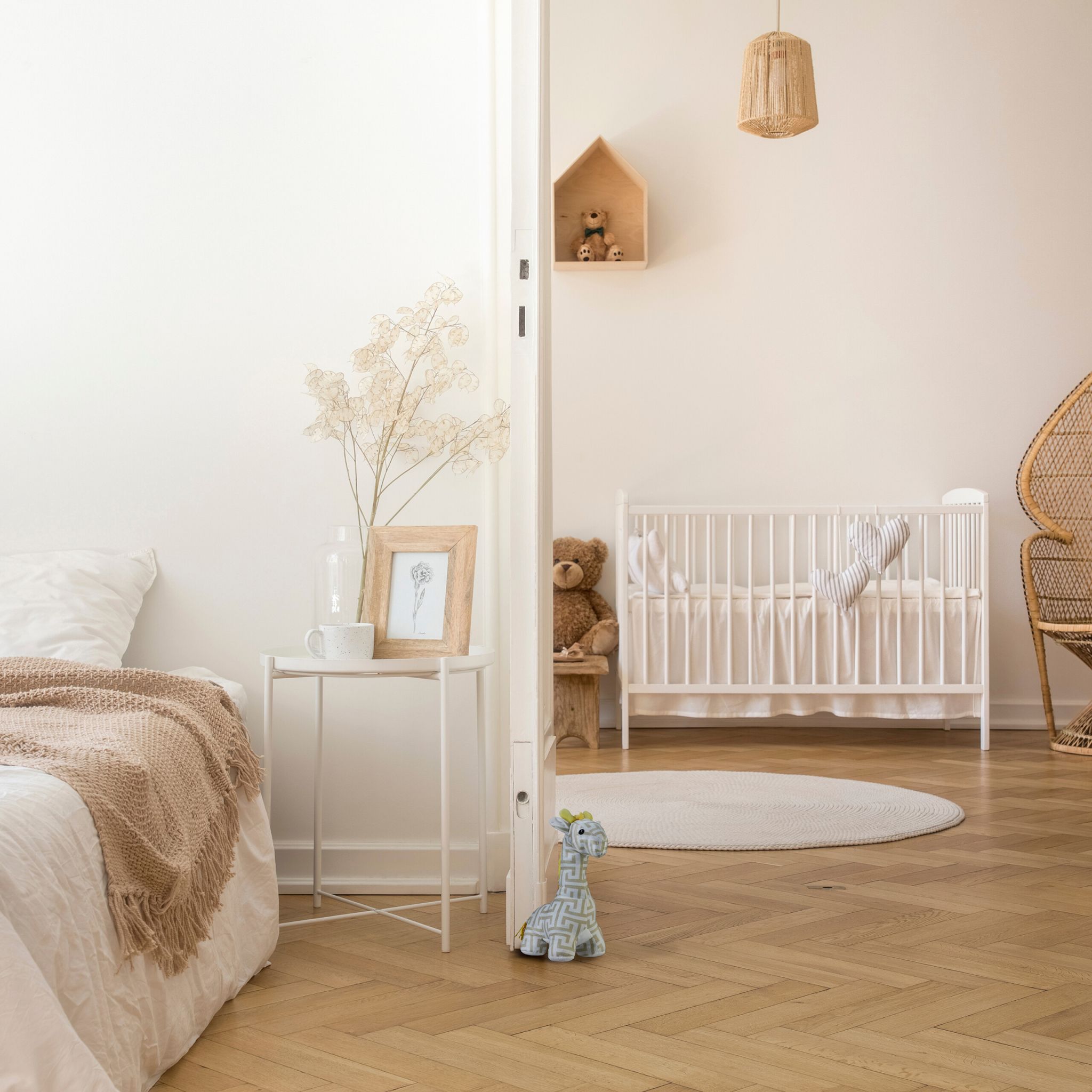 Türstopper Giraffe Beige-Weiss-Gelb von Relaxdays