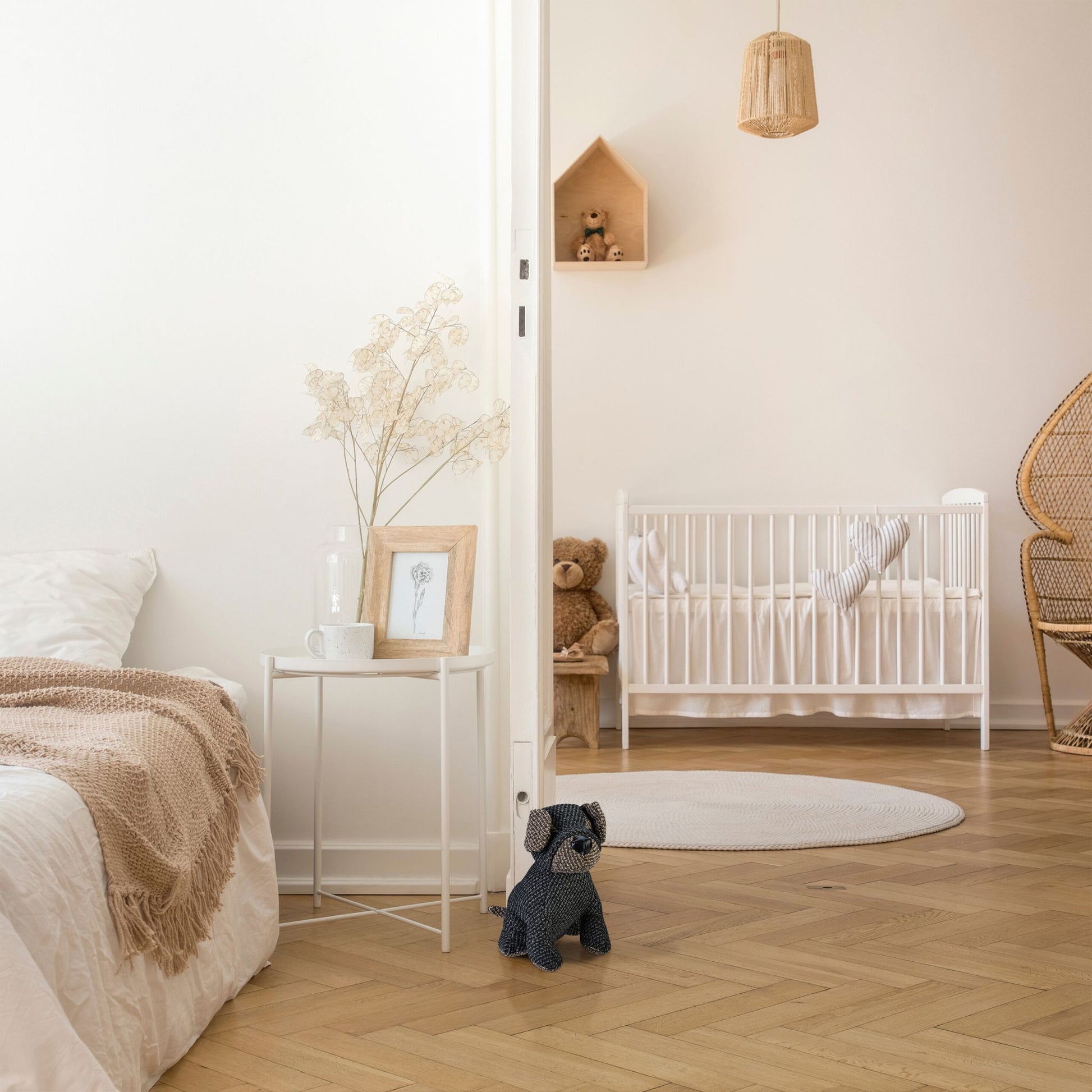 Türstopper Hund Braun-Grau von Relaxdays
