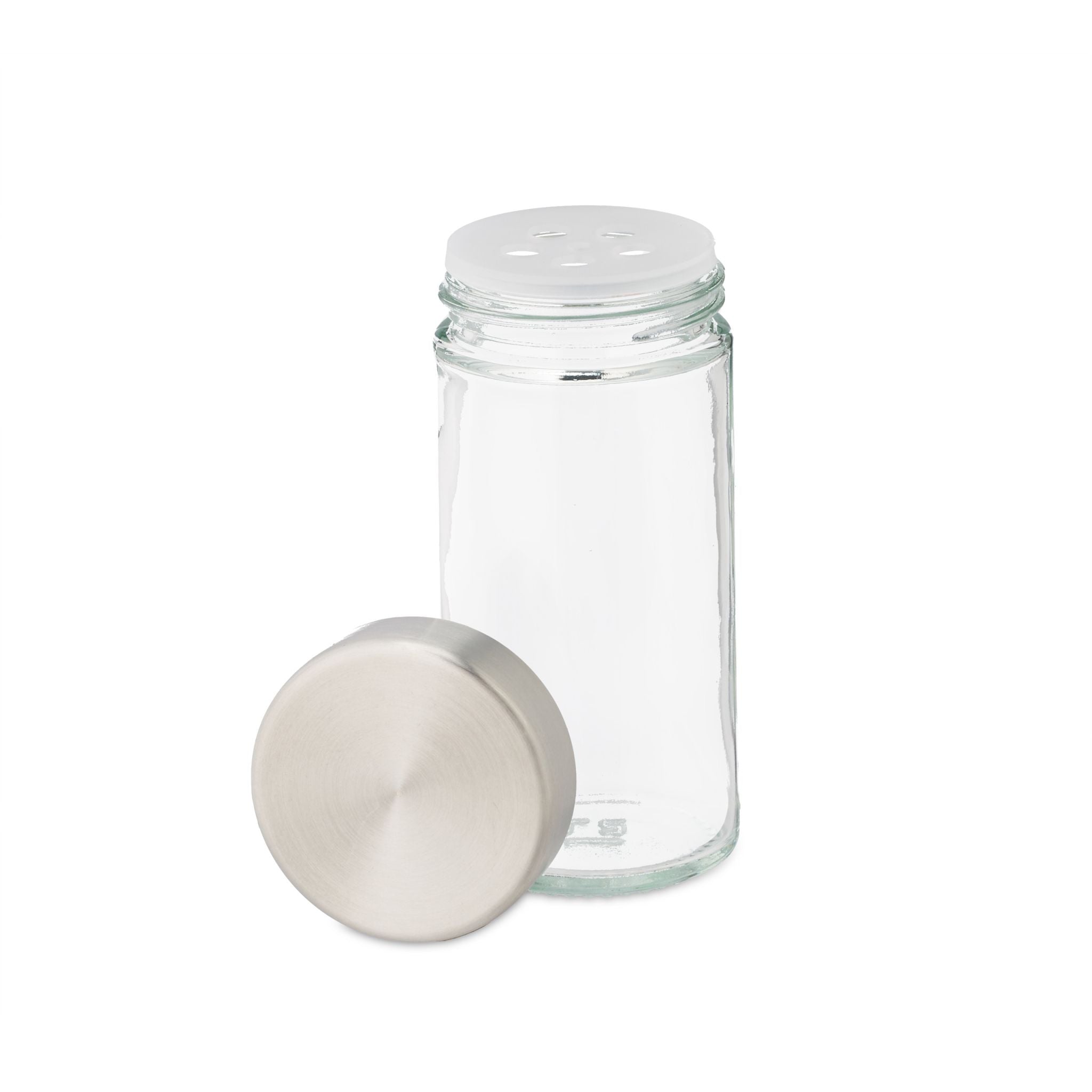 Gewürzkarussell mit 20 Gläsern Hellbraun-Silber-Transparent von Relaxdays