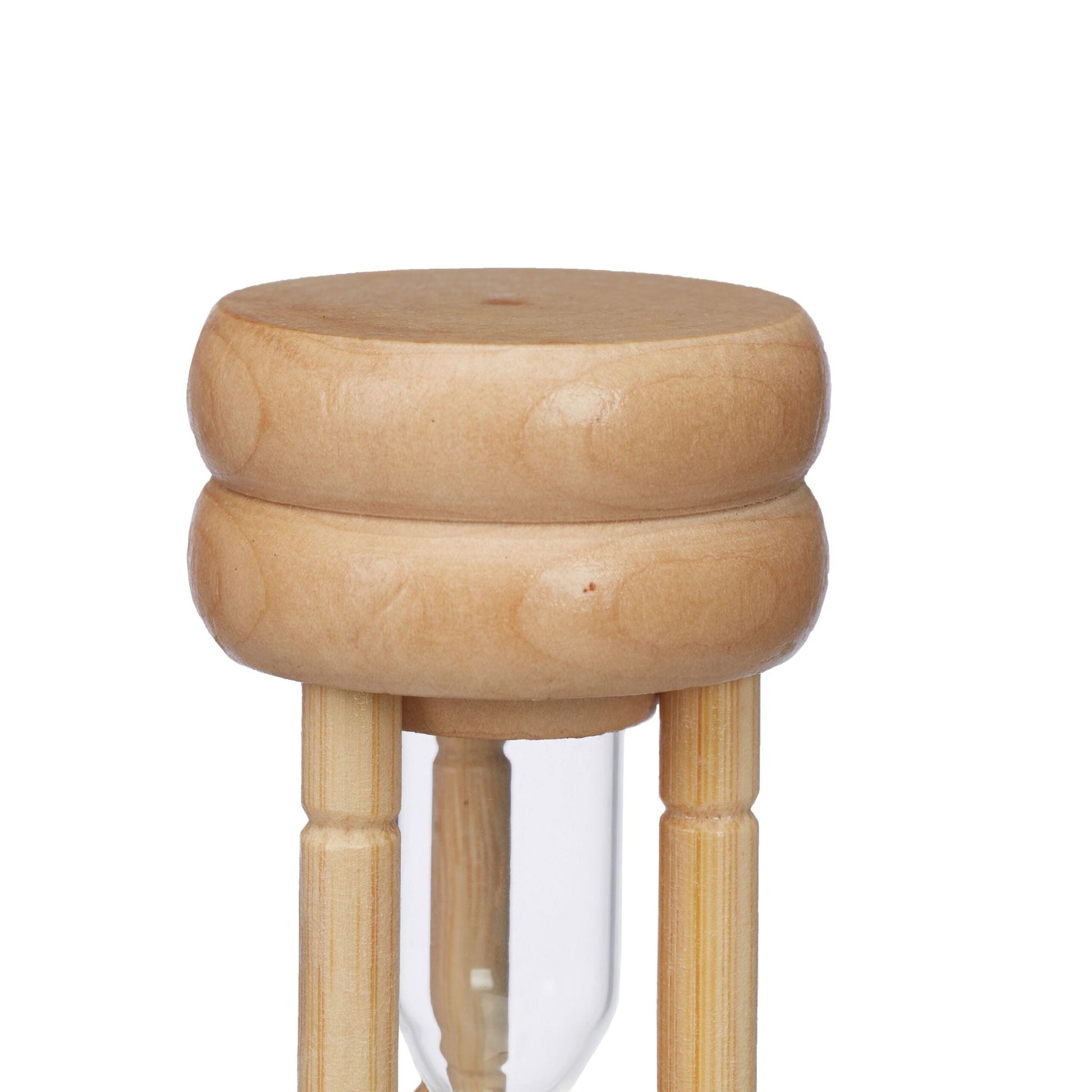Sanduhren 4er-Set Hellbraun-Transparent von Relaxdays