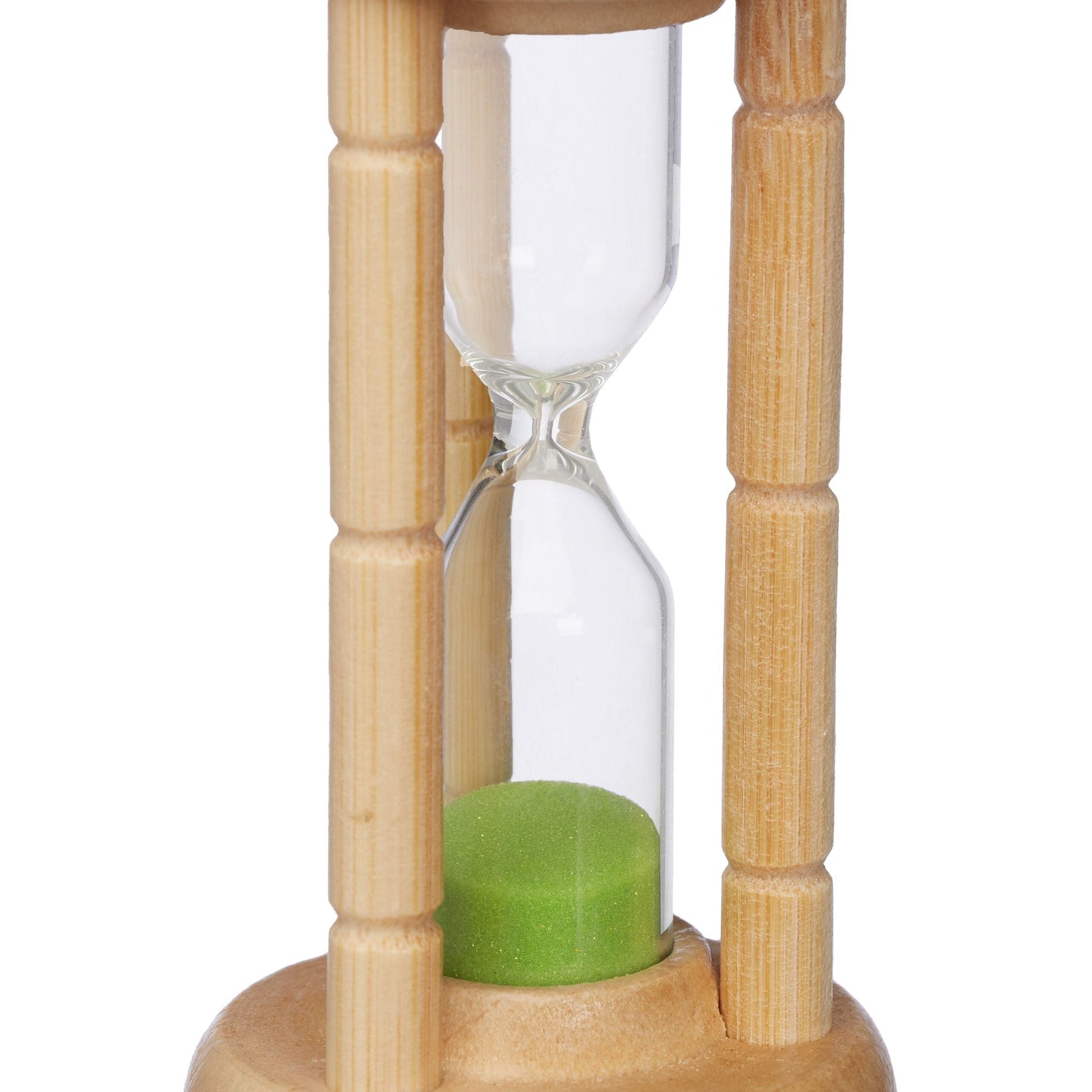 Sanduhren 4er-Set Hellbraun-Transparent von Relaxdays