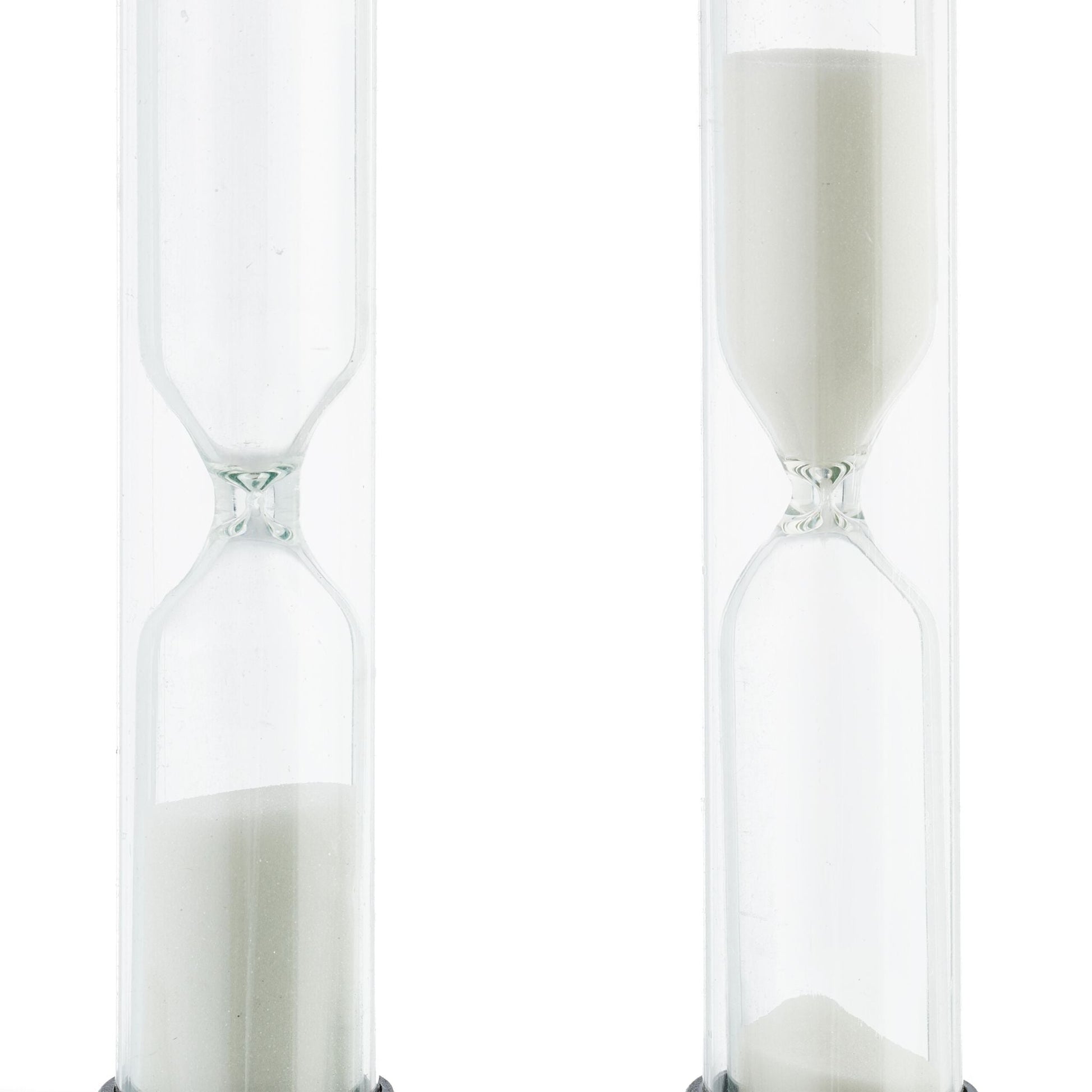 Sanduhren 5er-Set Weiss-Schwarz-Transparent von Relaxdays