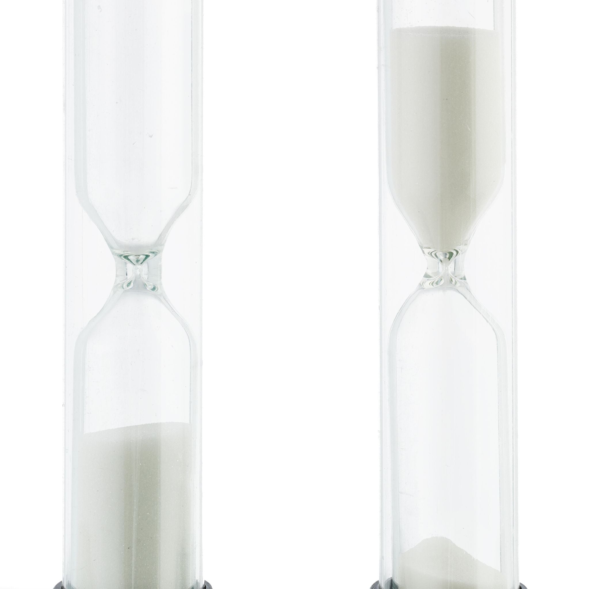 Sanduhren 5er-Set Weiss-Schwarz-Transparent von Relaxdays
