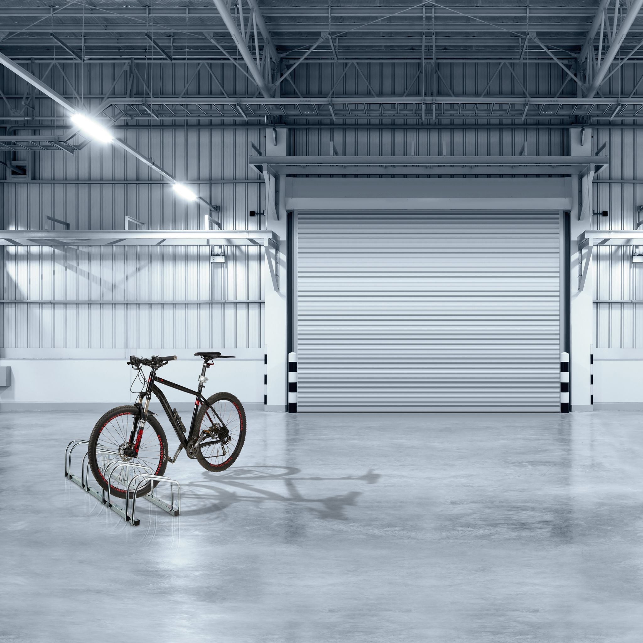Fahrradständer für 4 Fahrräder Silber von Relaxdays