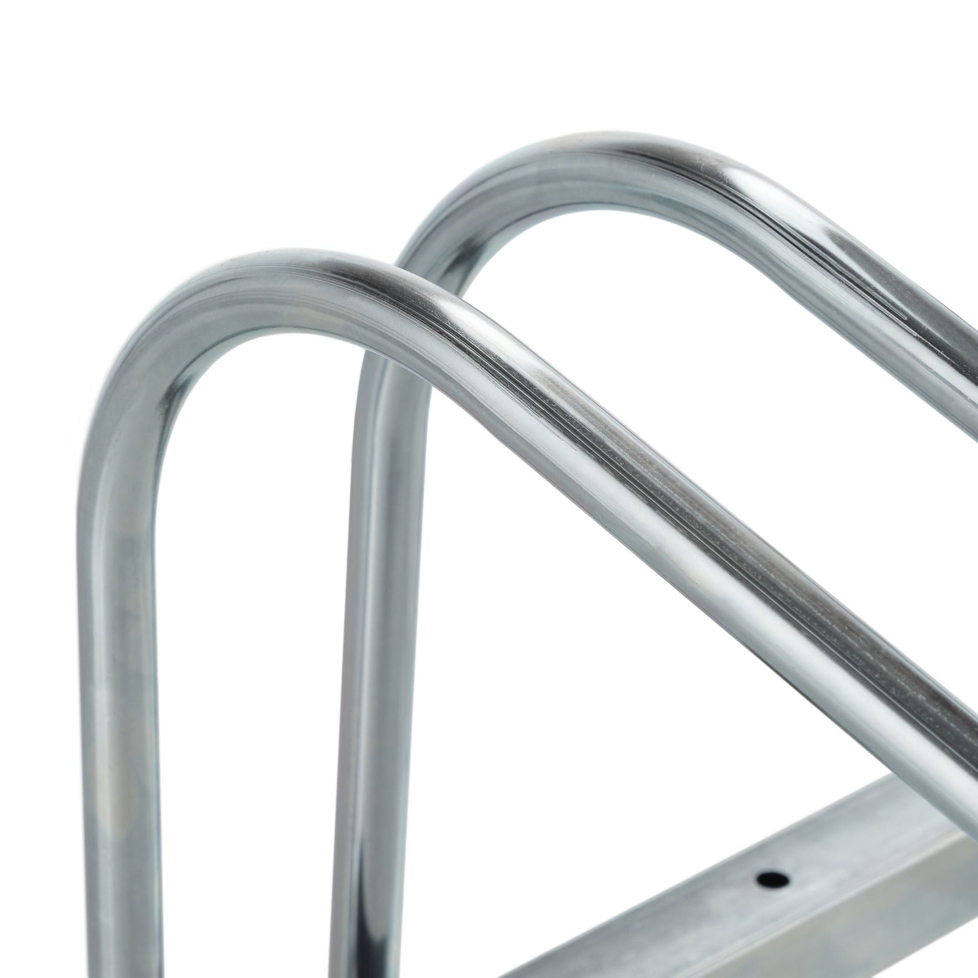 Fahrradständer für 5 Fahrräder Silber von Relaxdays