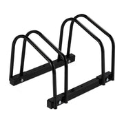 Fahrradständer für 2 Fahrräder schwarz Schwarz von Relaxdays
