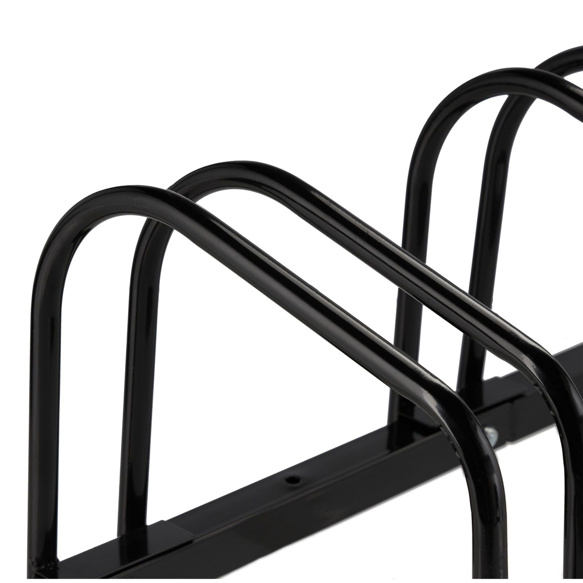 Fahrradständer für 2 Fahrräder schwarz Schwarz von Relaxdays