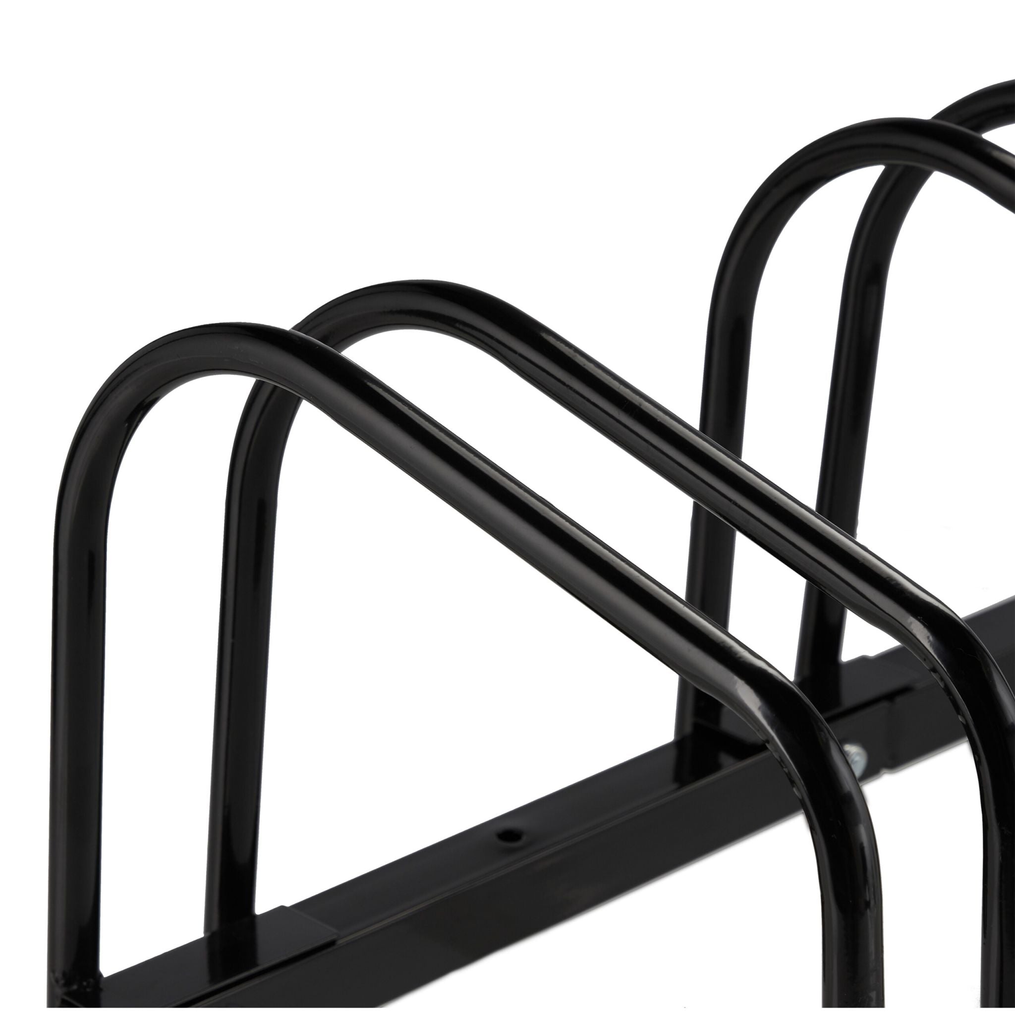 Fahrradständer für 2 Fahrräder schwarz Schwarz von Relaxdays