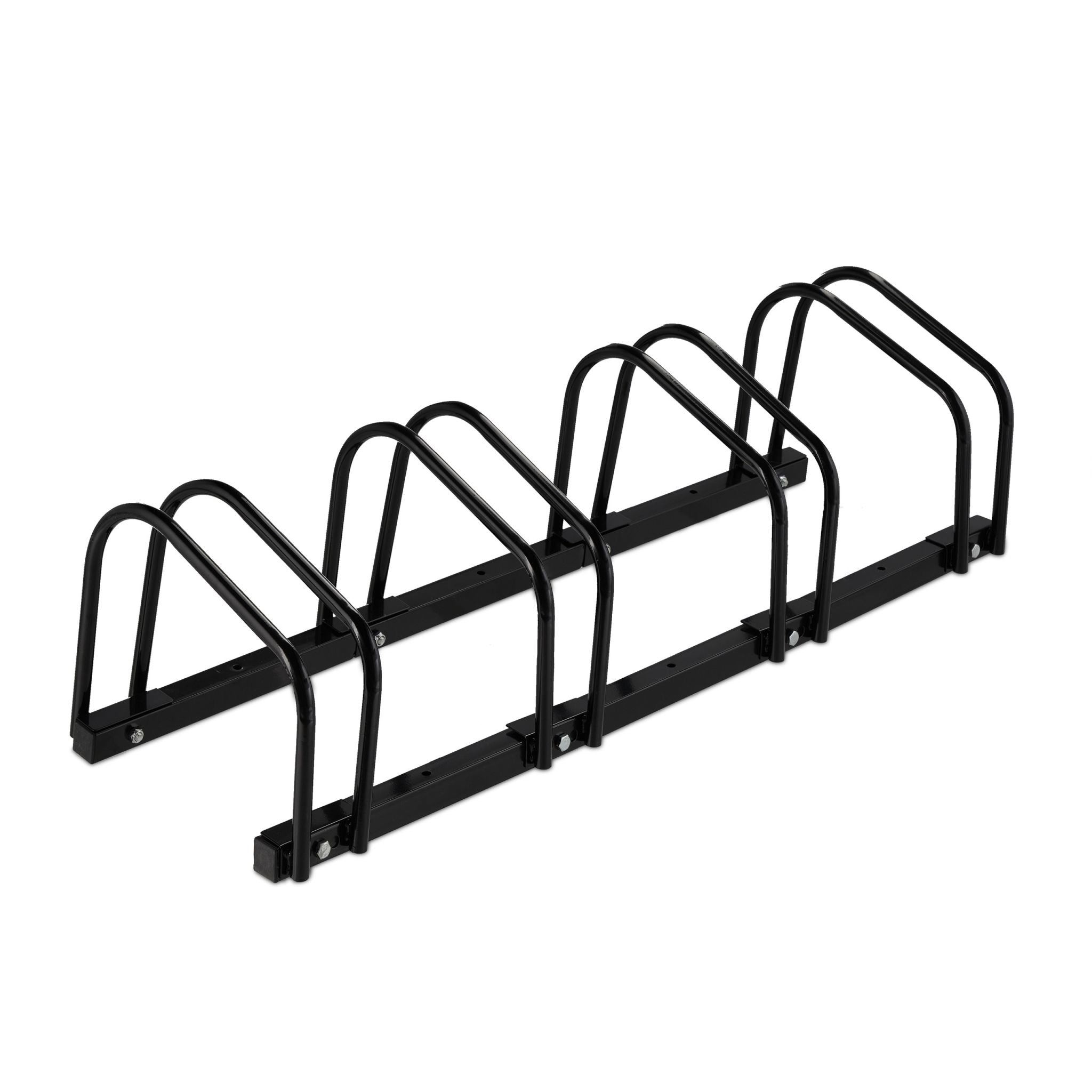 Fahrradständer für 4 Fahrräder Schwarz von Relaxdays