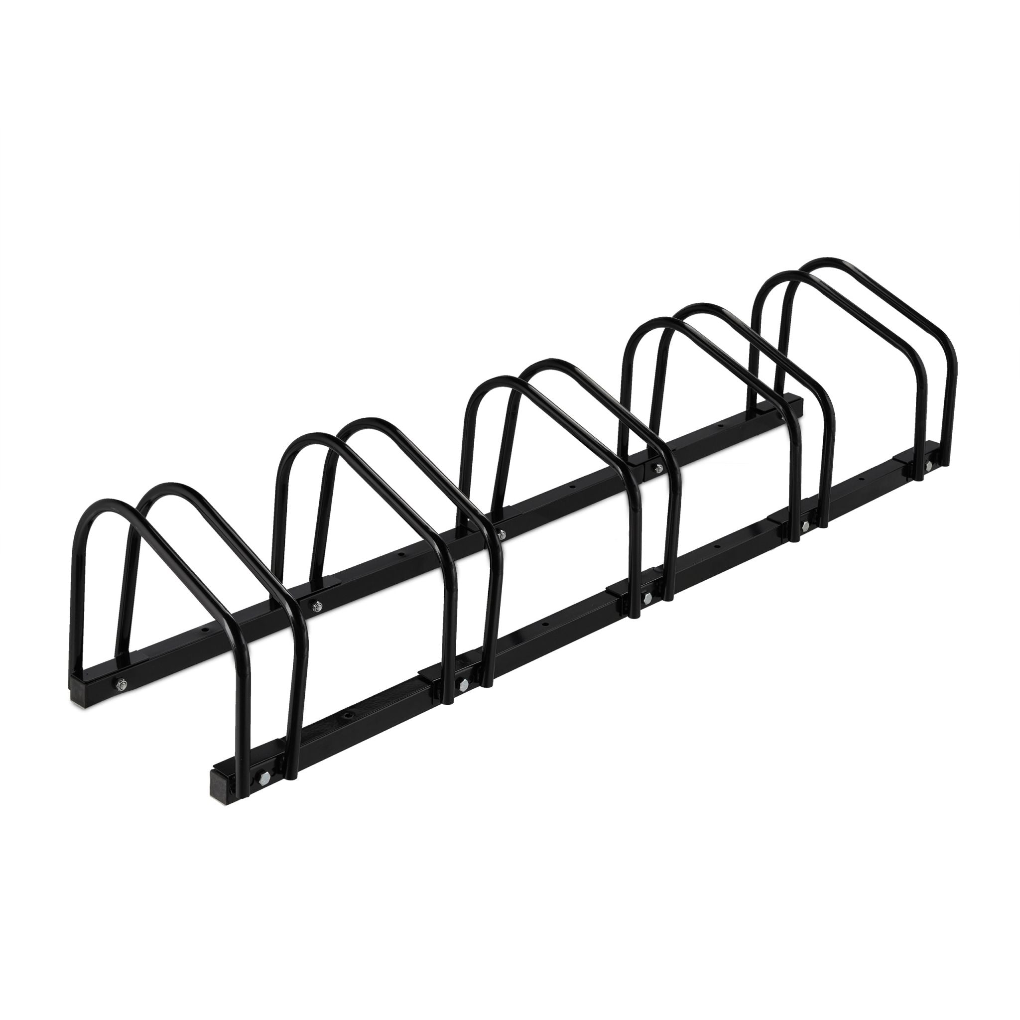 Fahrradständer für 5 Fahrräder Schwarz von Relaxdays