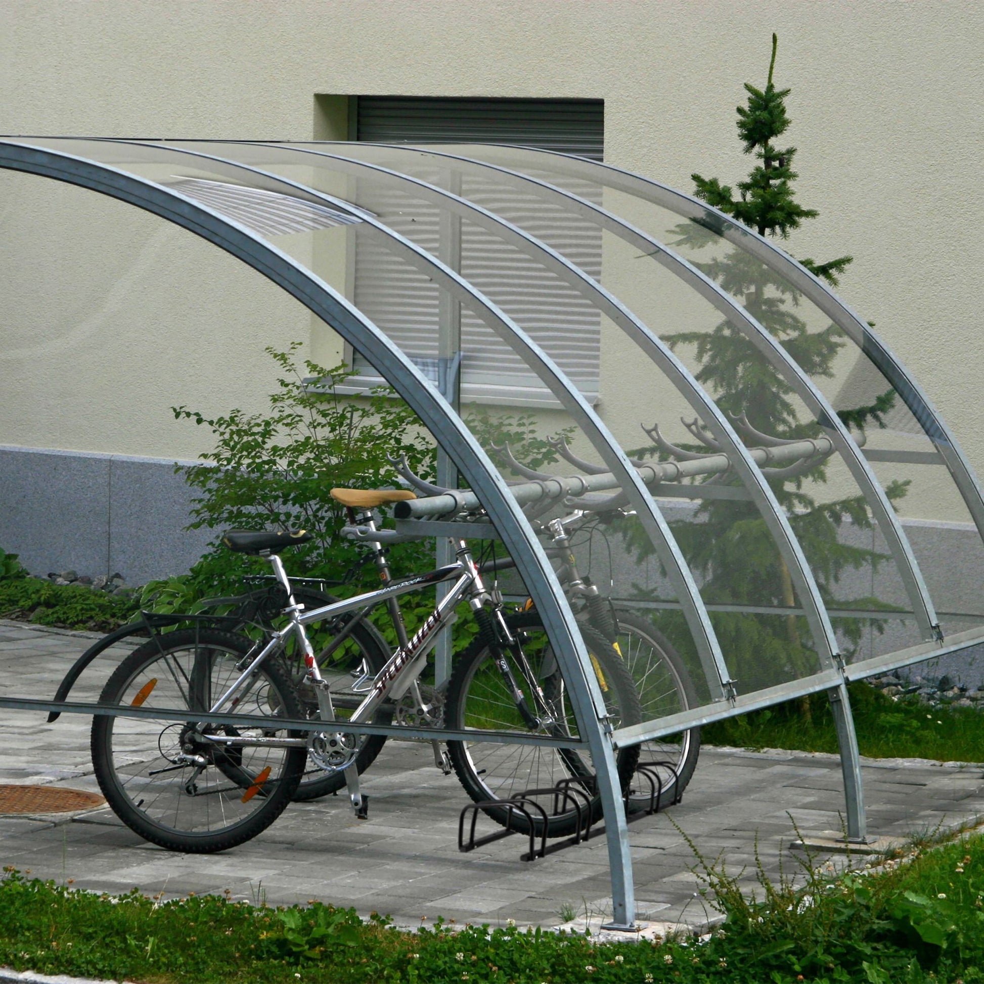 Fahrradständer für 5 Fahrräder Schwarz von Relaxdays
