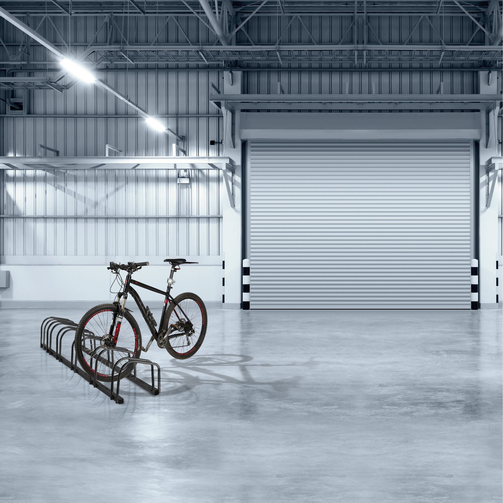 Fahrradständer für 6 Fahrräder Schwarz von Relaxdays