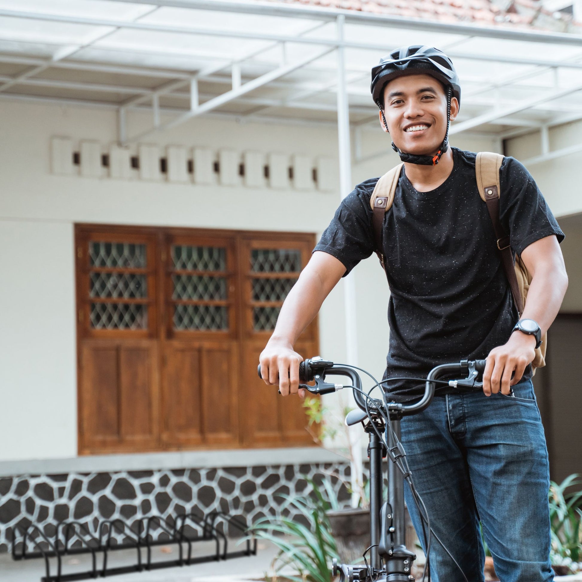 Fahrradständer für 6 Fahrräder Schwarz von Relaxdays