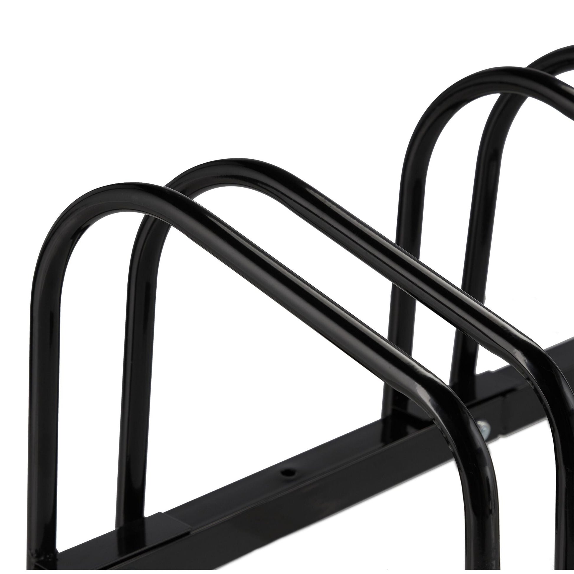 Fahrradständer für 6 Fahrräder Schwarz von Relaxdays