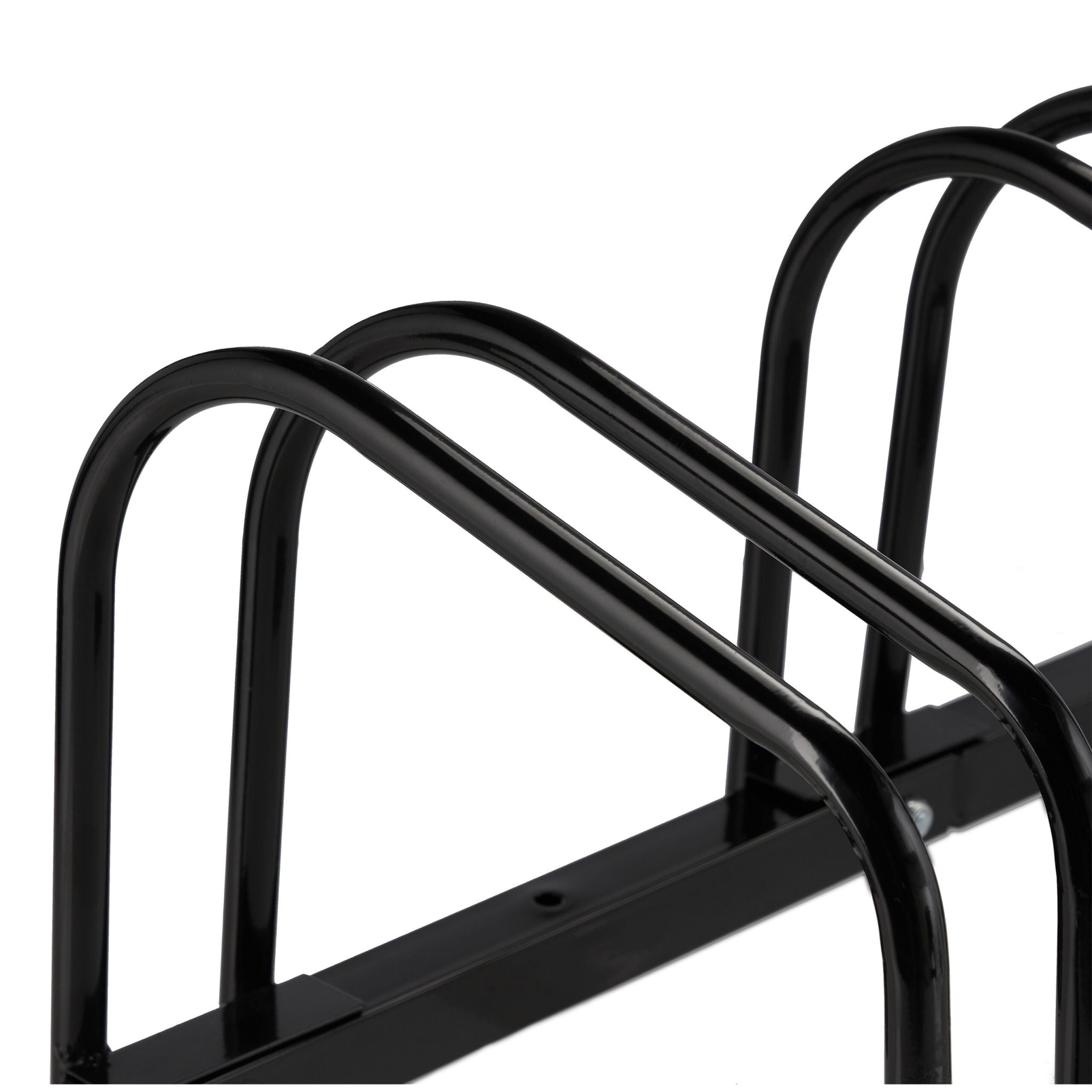 Fahrradständer für 6 Fahrräder Schwarz von Relaxdays