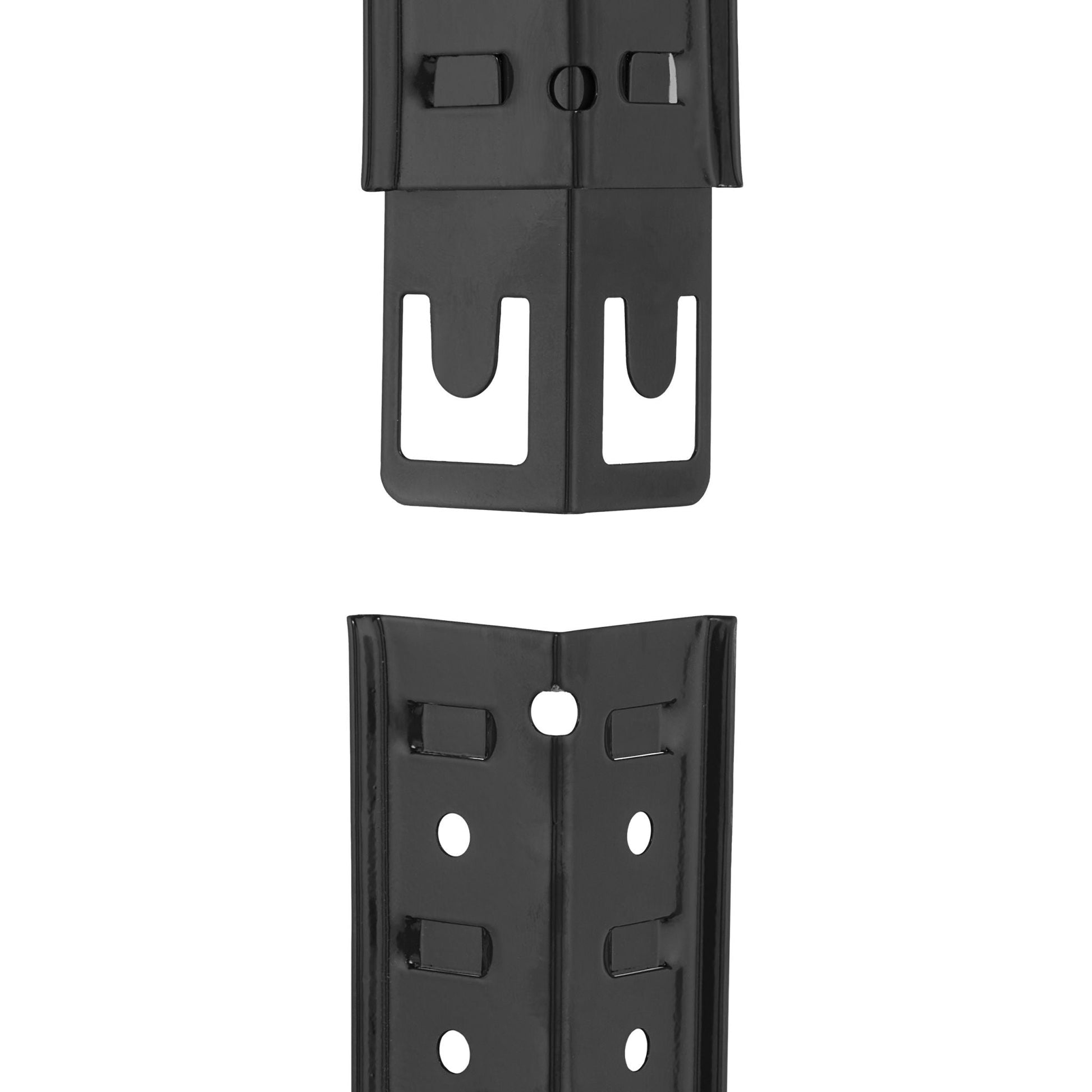Schwarzes Schwerlastregal mit 5 Ebenen Hellbraun-Schwarz von Relaxdays