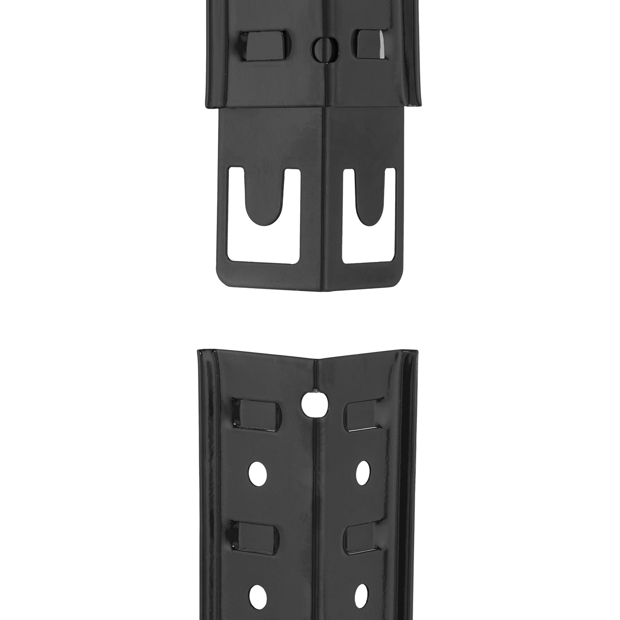 Schwarzes Schwerlastregal mit 5 Ebenen Hellbraun-Schwarz von Relaxdays