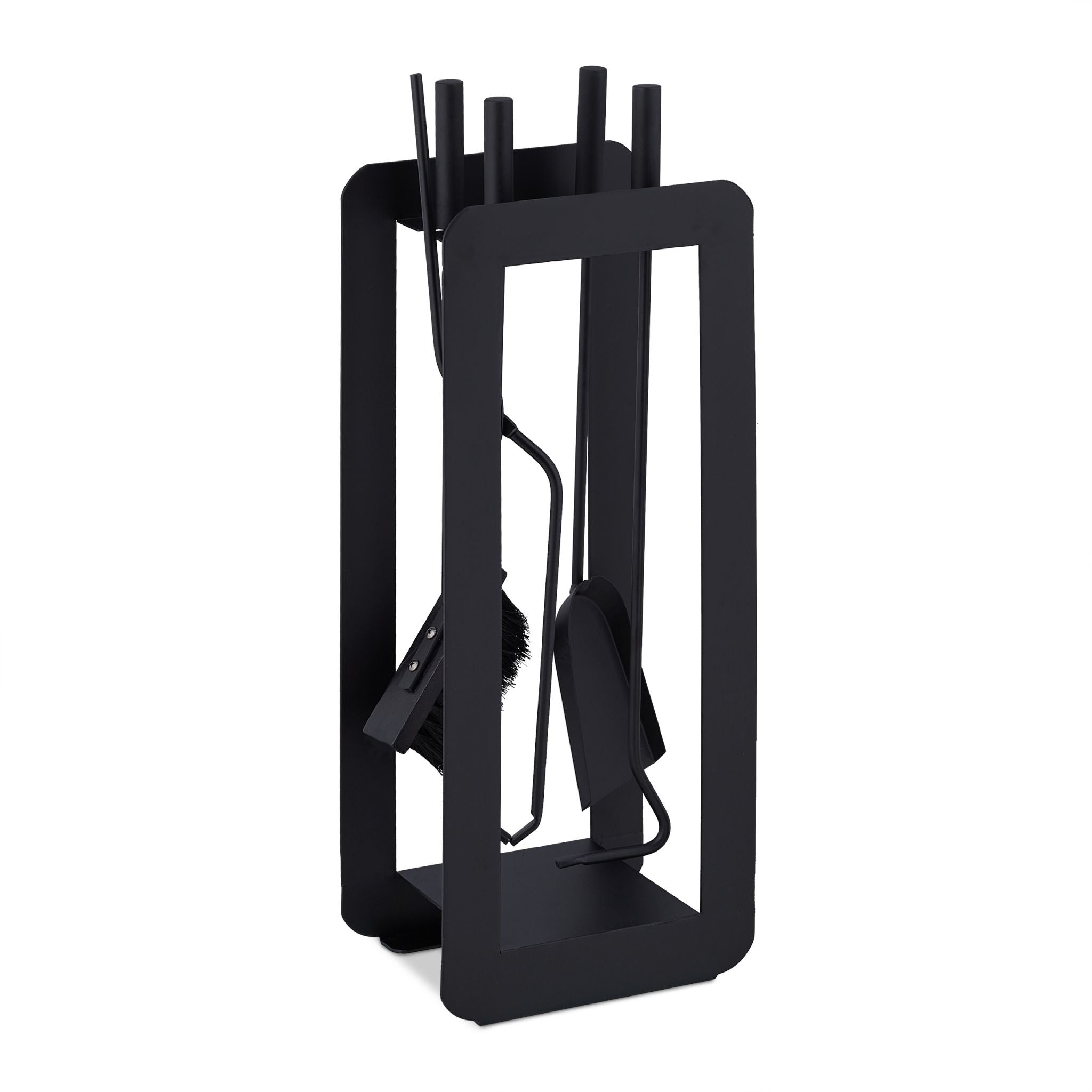 Kaminbesteck 5tlg. Schwarz von Relaxdays