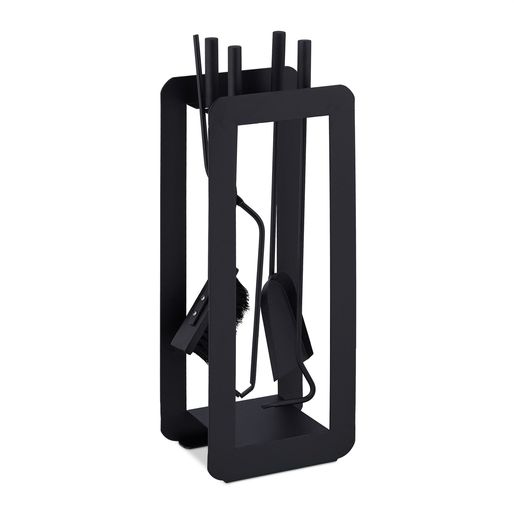 Kaminbesteck 5tlg. Schwarz von Relaxdays