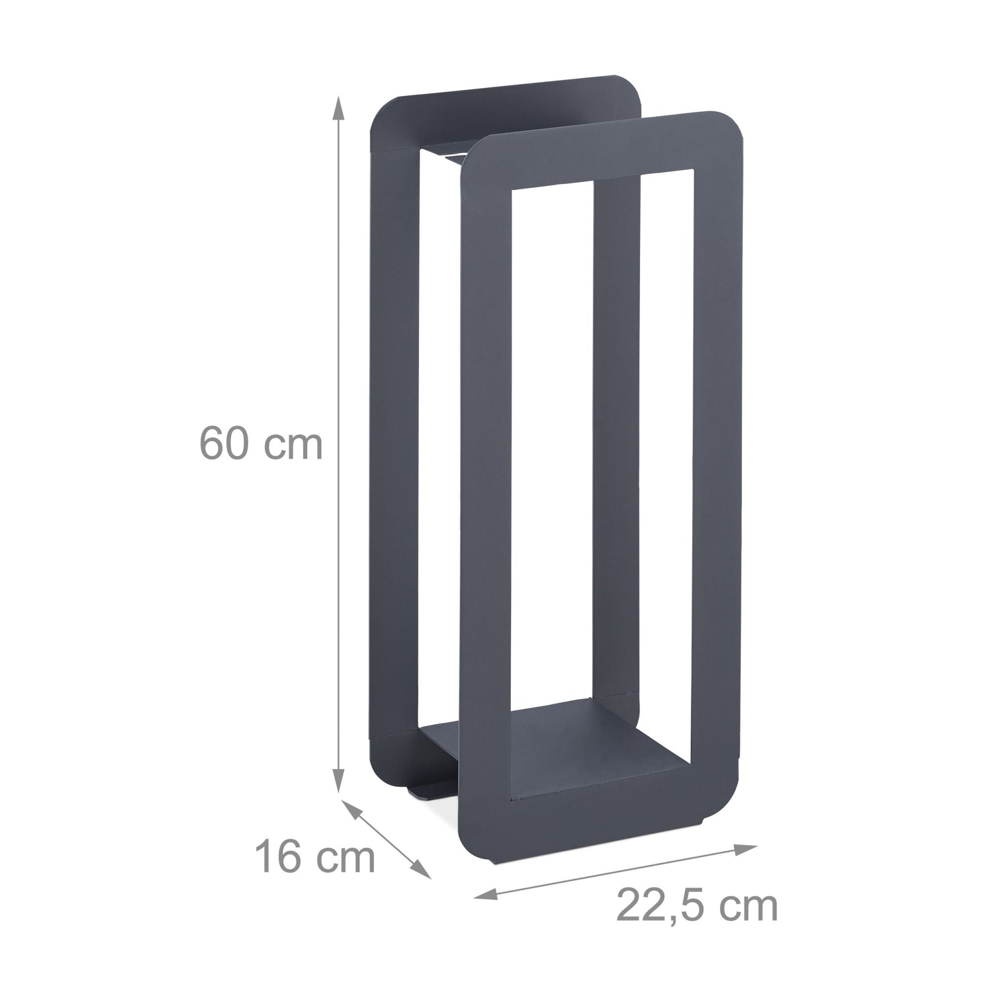 Kaminbesteck 5tlg. Schwarz-Grau von Relaxdays
