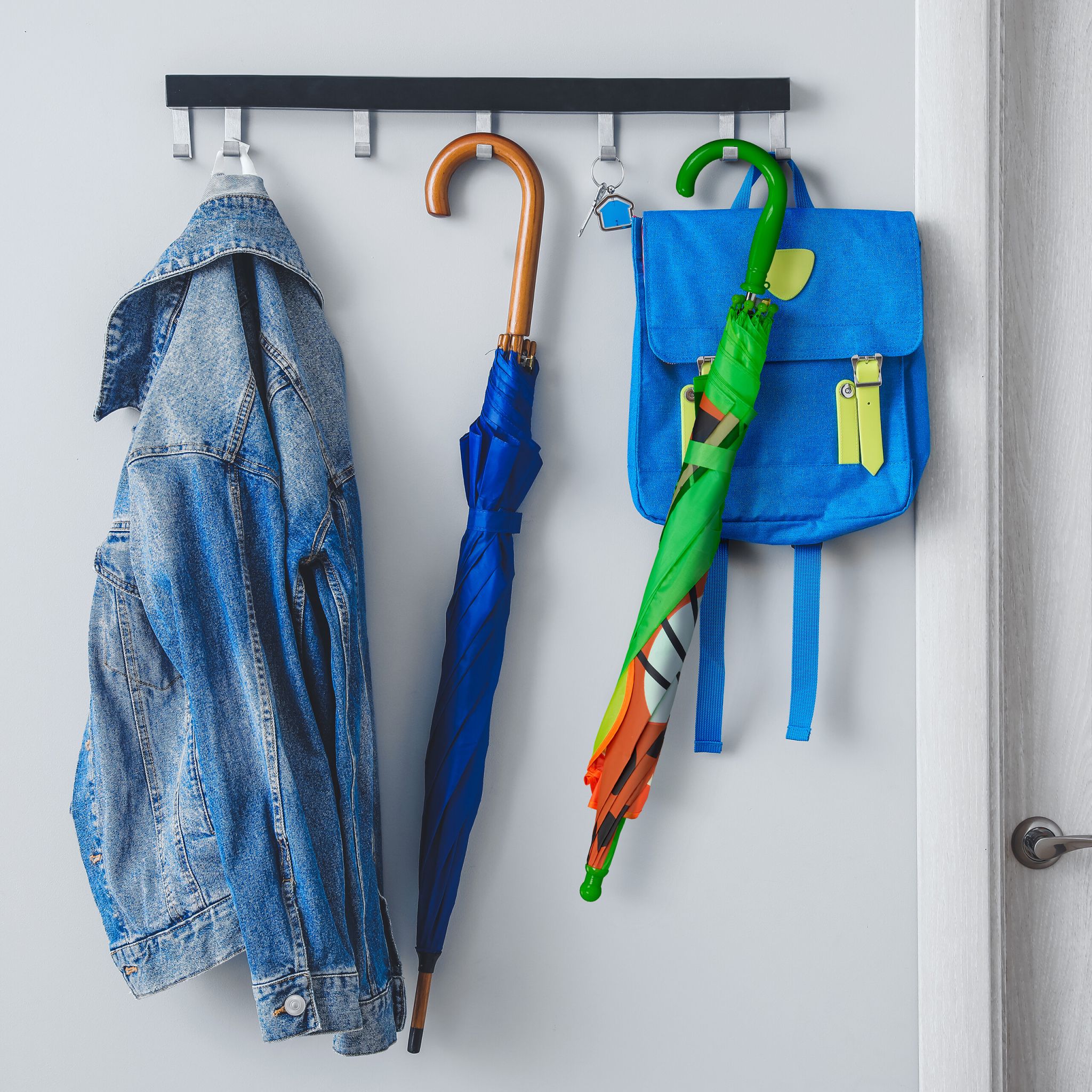 Kinderregenschirm Dschungel Braun-Grün-Orange von Relaxdays