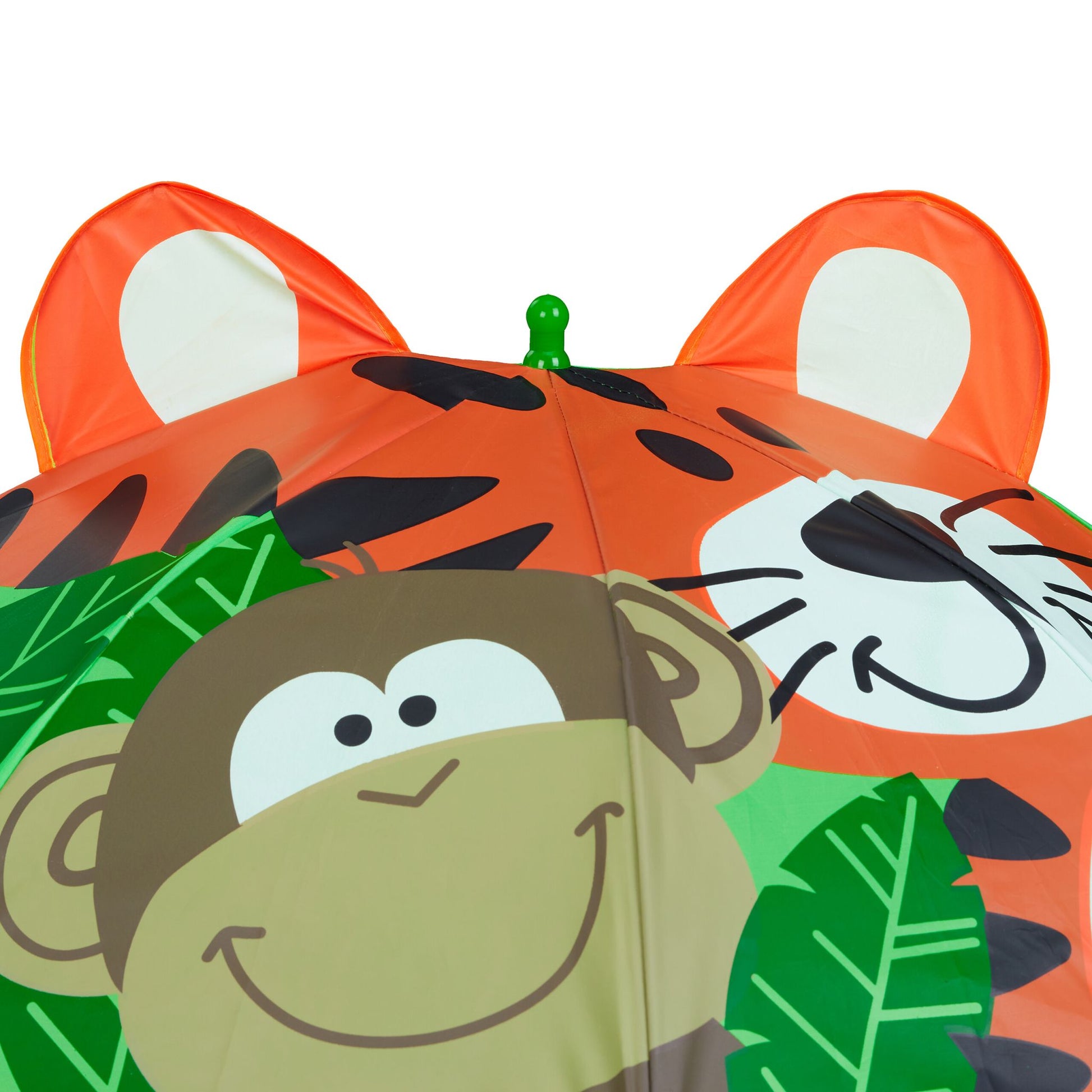 Kinderregenschirm Dschungel Braun-Grün-Orange von Relaxdays